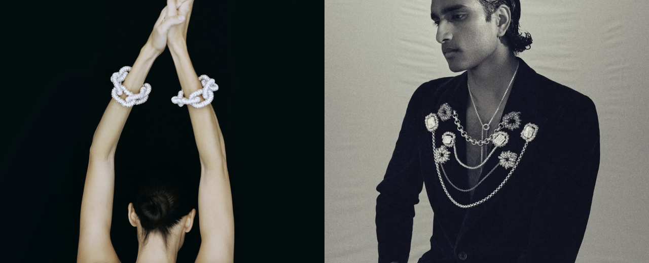 Pearl Octopuss.y handmade jewelry from Oslo, designed by Cathrine Boerter, combining traditional craftsmanship with bold contemporary glamour