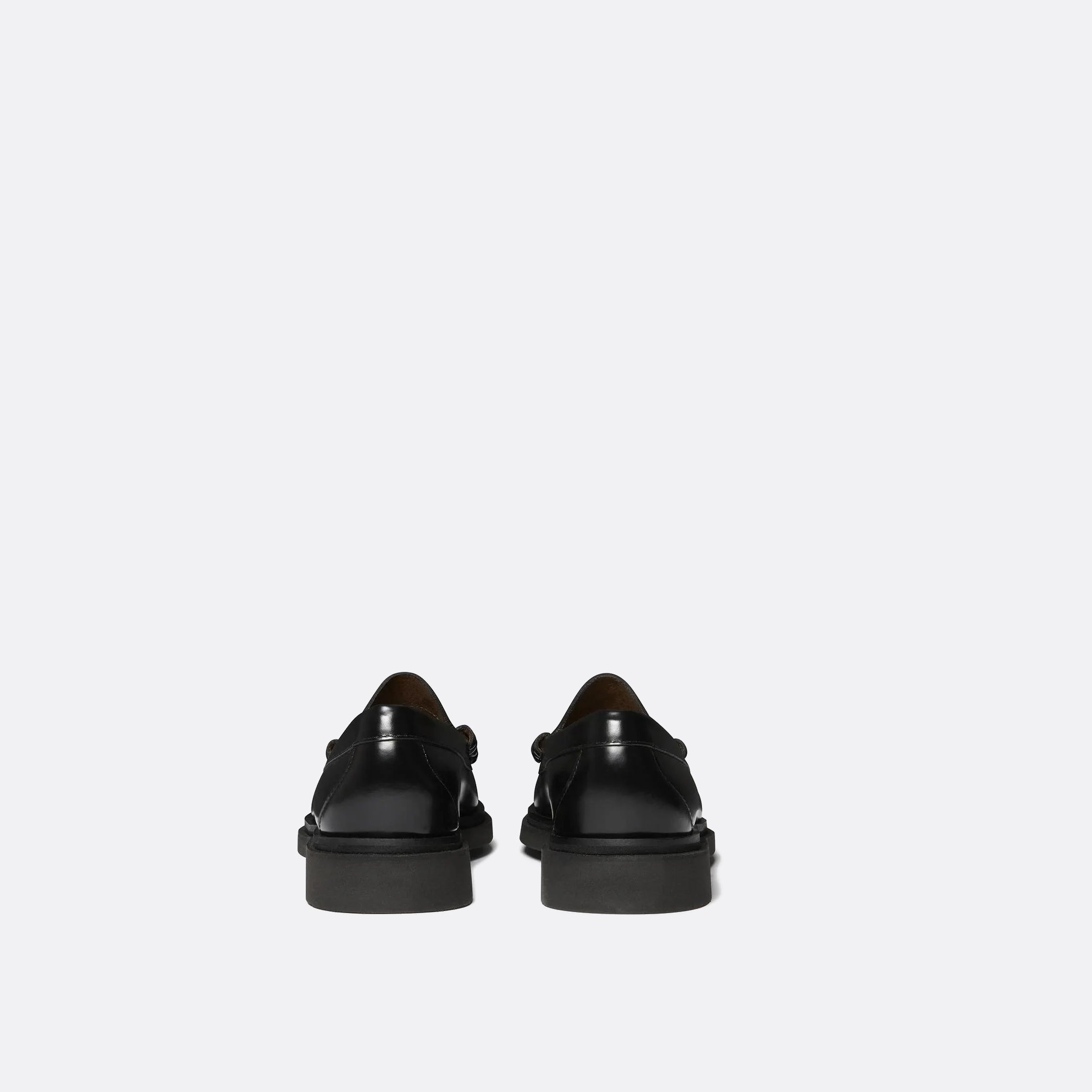 G.H Bass Weejuns Step Larson Penny Loafers in Black leather