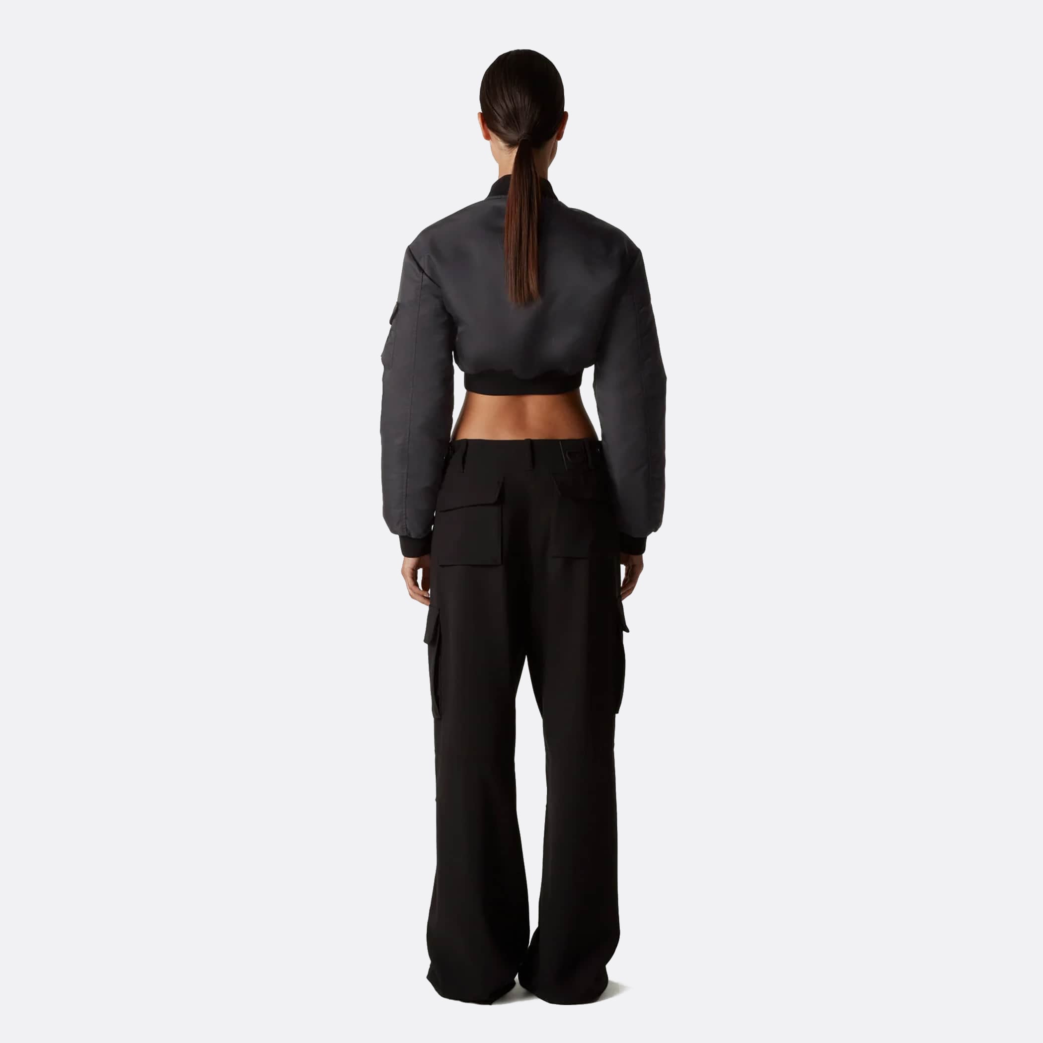 Coperni Cut-Out Cropped Bomber Jacket