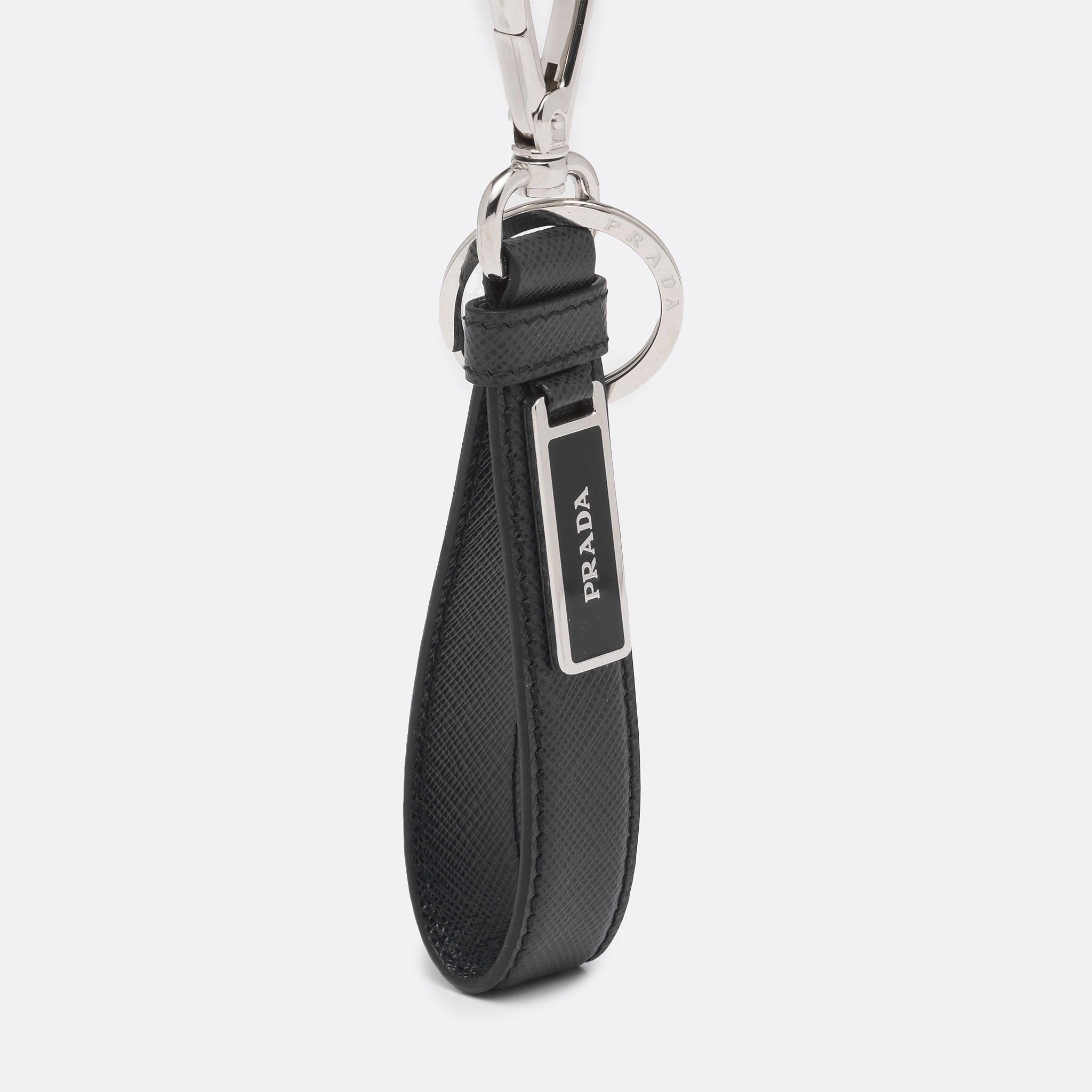 Saffiano Leather Keychain from Prada