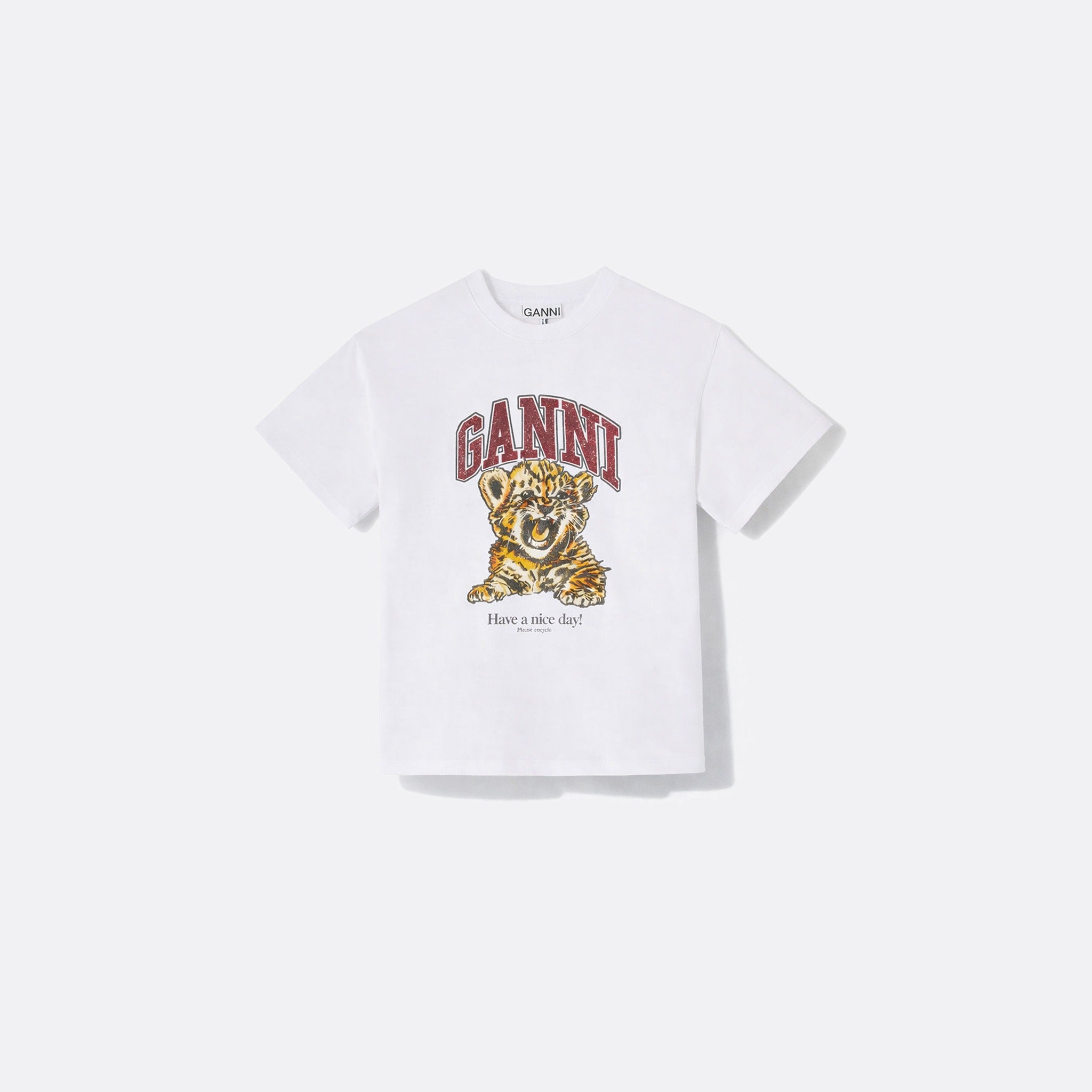The Beaded Tiger Graphic T-Shirt from Ganni