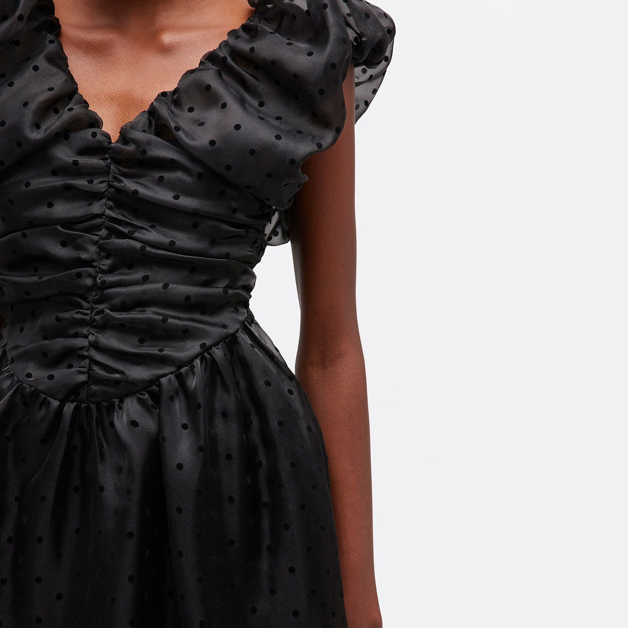 The Ruched Organza Maxi Dress from Ganni