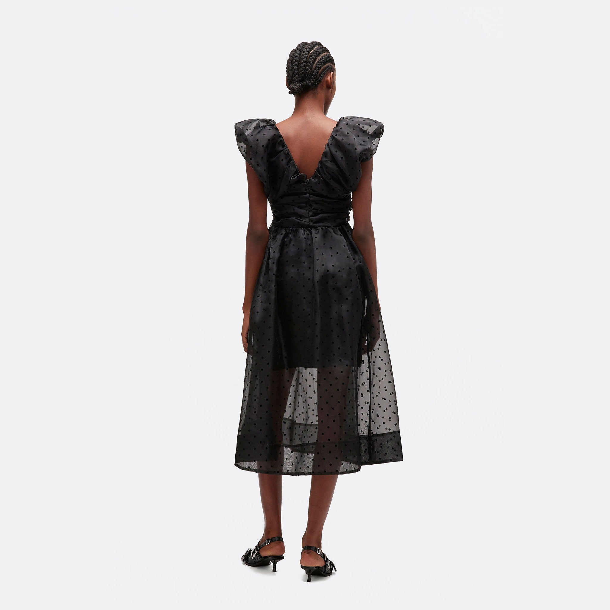 The Ruched Organza Maxi Dress from Ganni