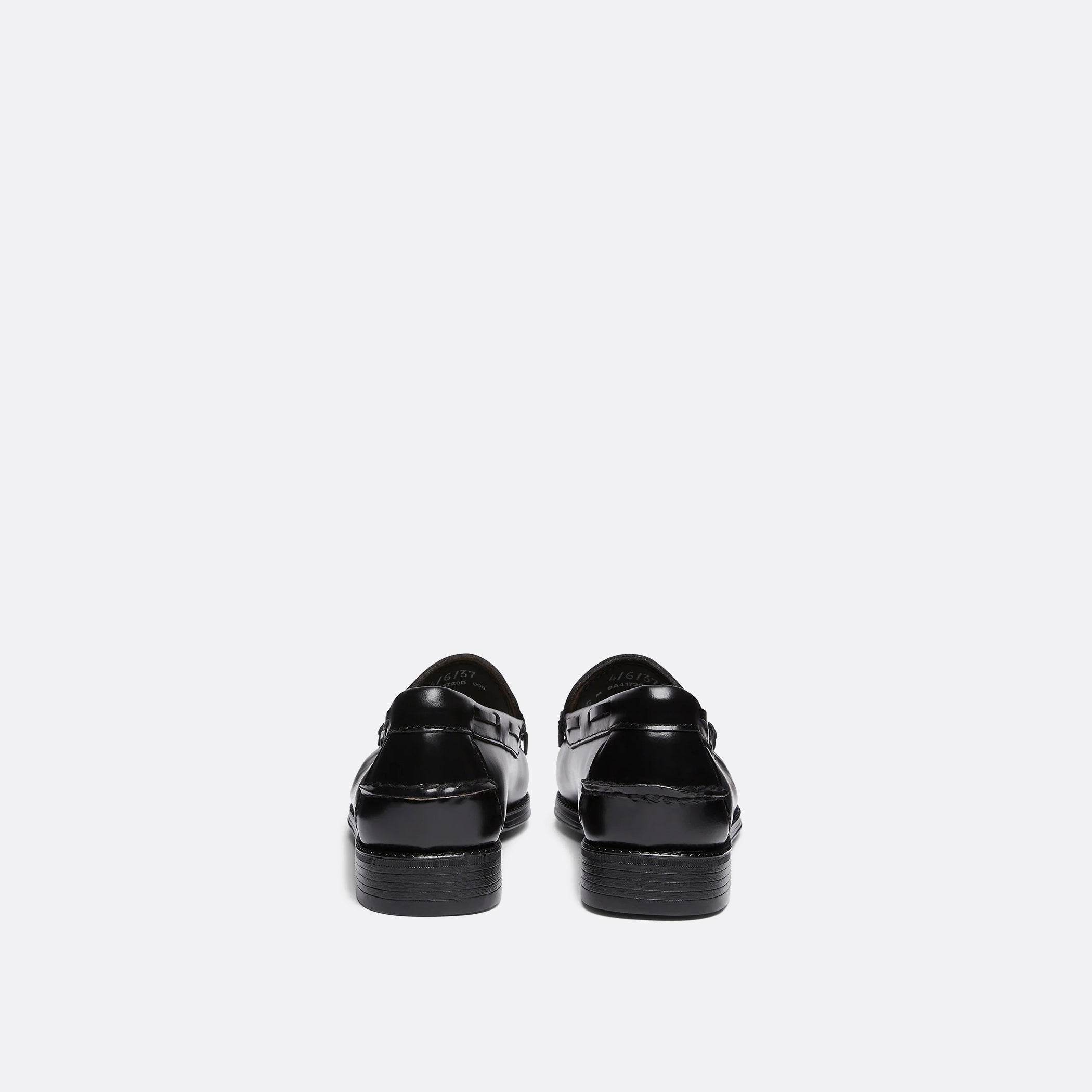 G.H Bass Easy Weejuns Esther Kiltie Tassel Loafers in Black Leather