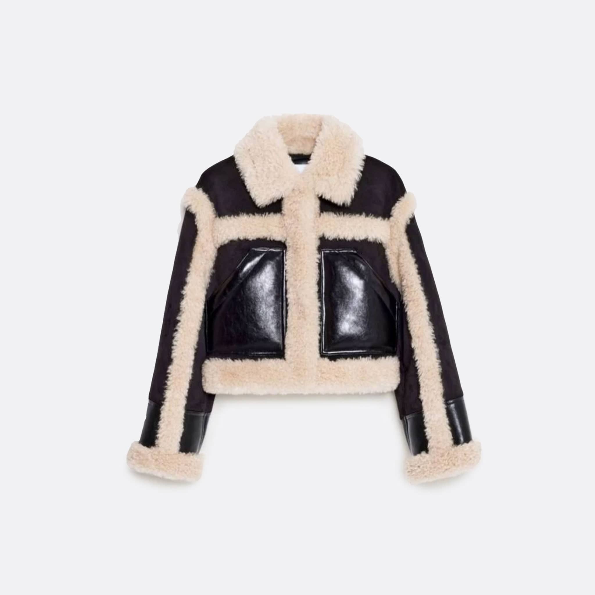 Stand Studio Edith Jacket in Black/Brown