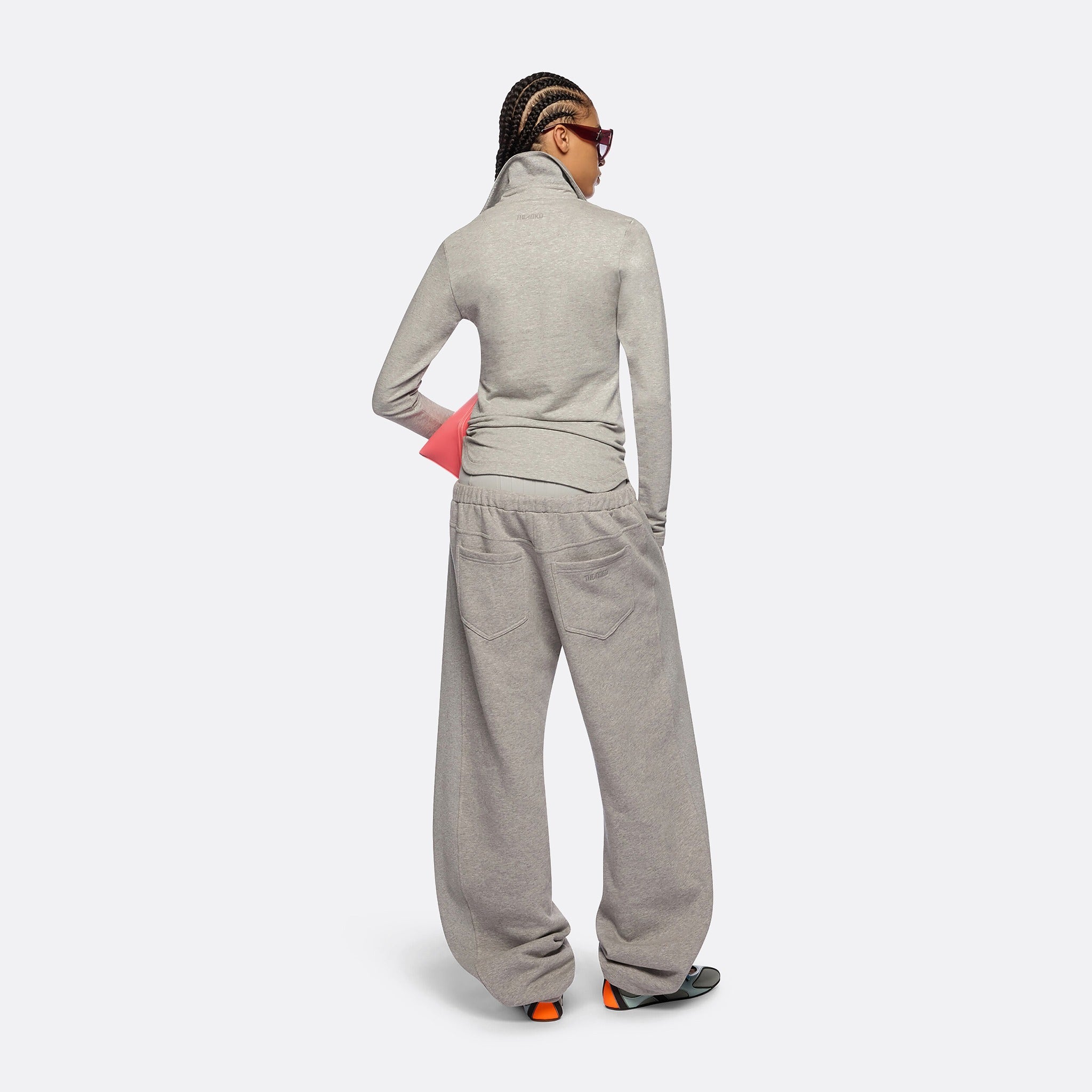 Grey Light American Fleece Polo from The Attico