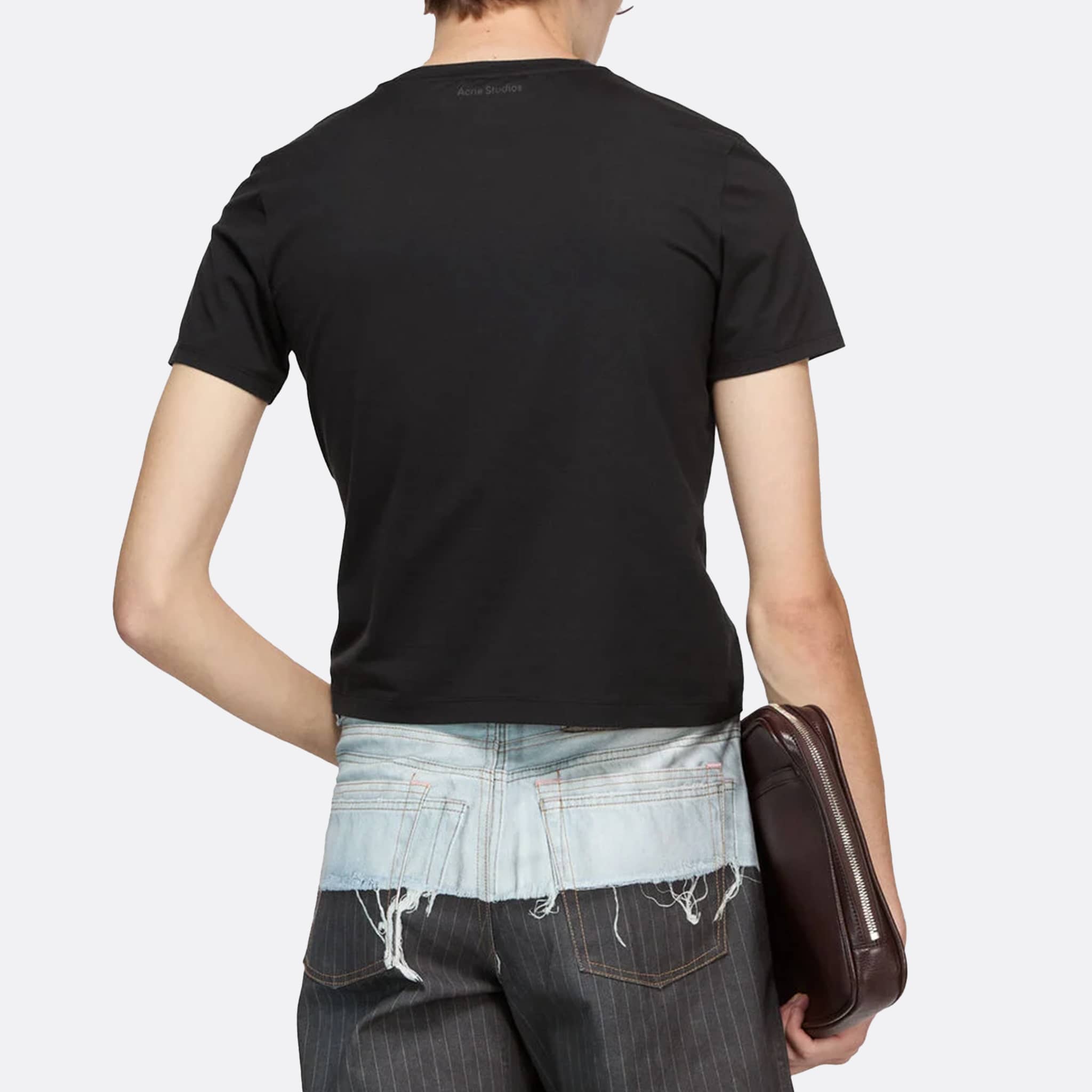 Face Logo T-Shirt by Acne Studios in Black