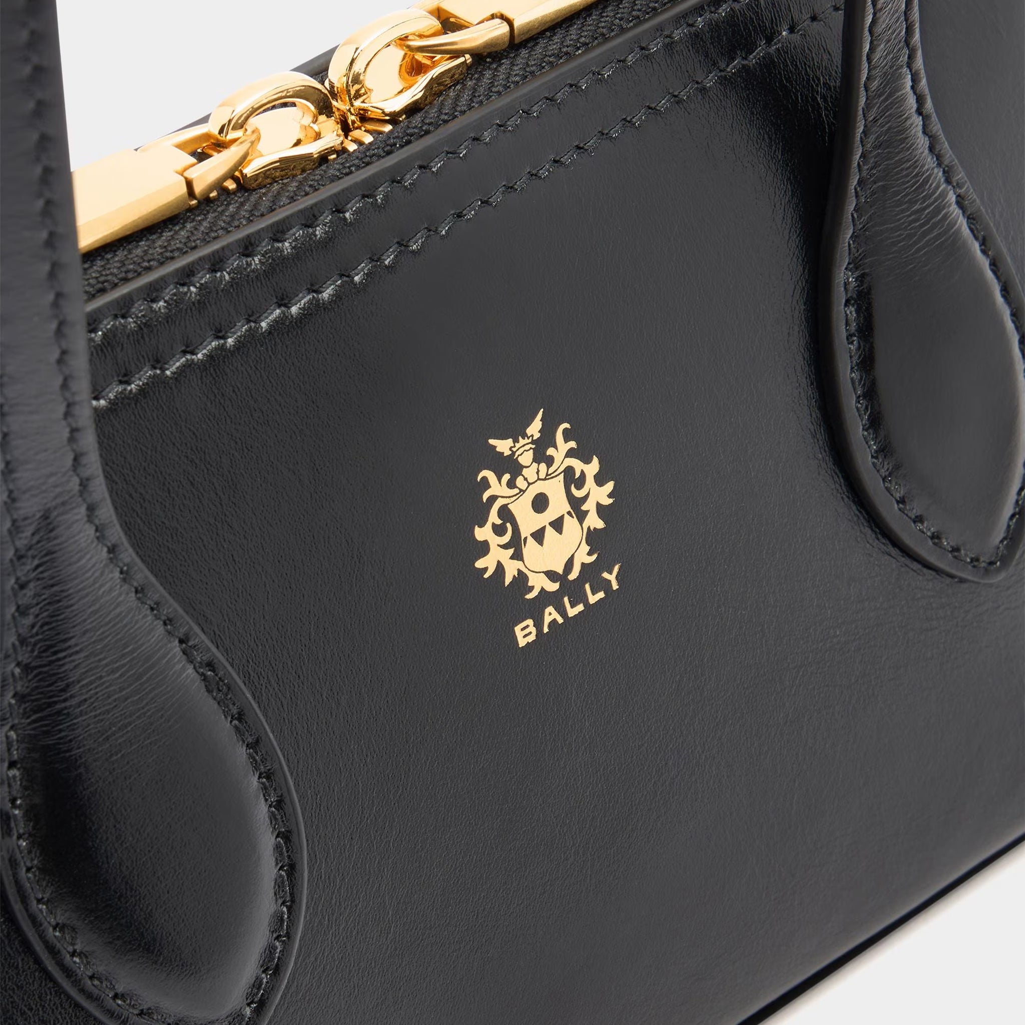 BALLY Praline Minibag in Black Leather