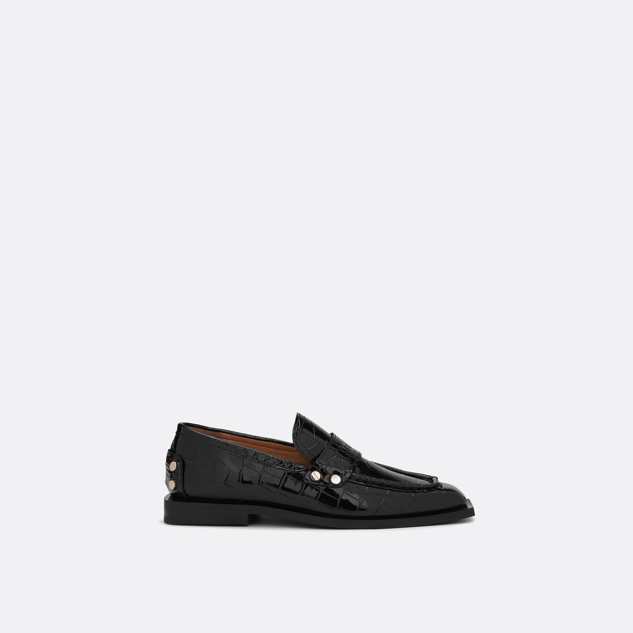 GANNI Studs Square Toe Loafer