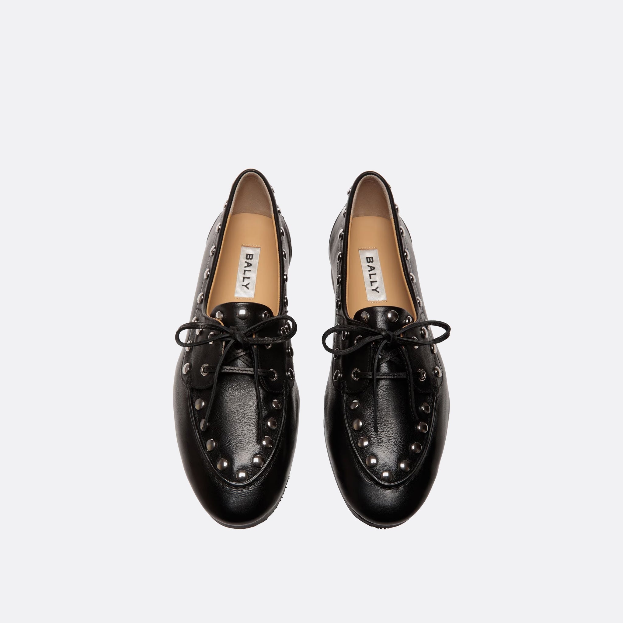 BALLY Plume Moccasin in Black Leather