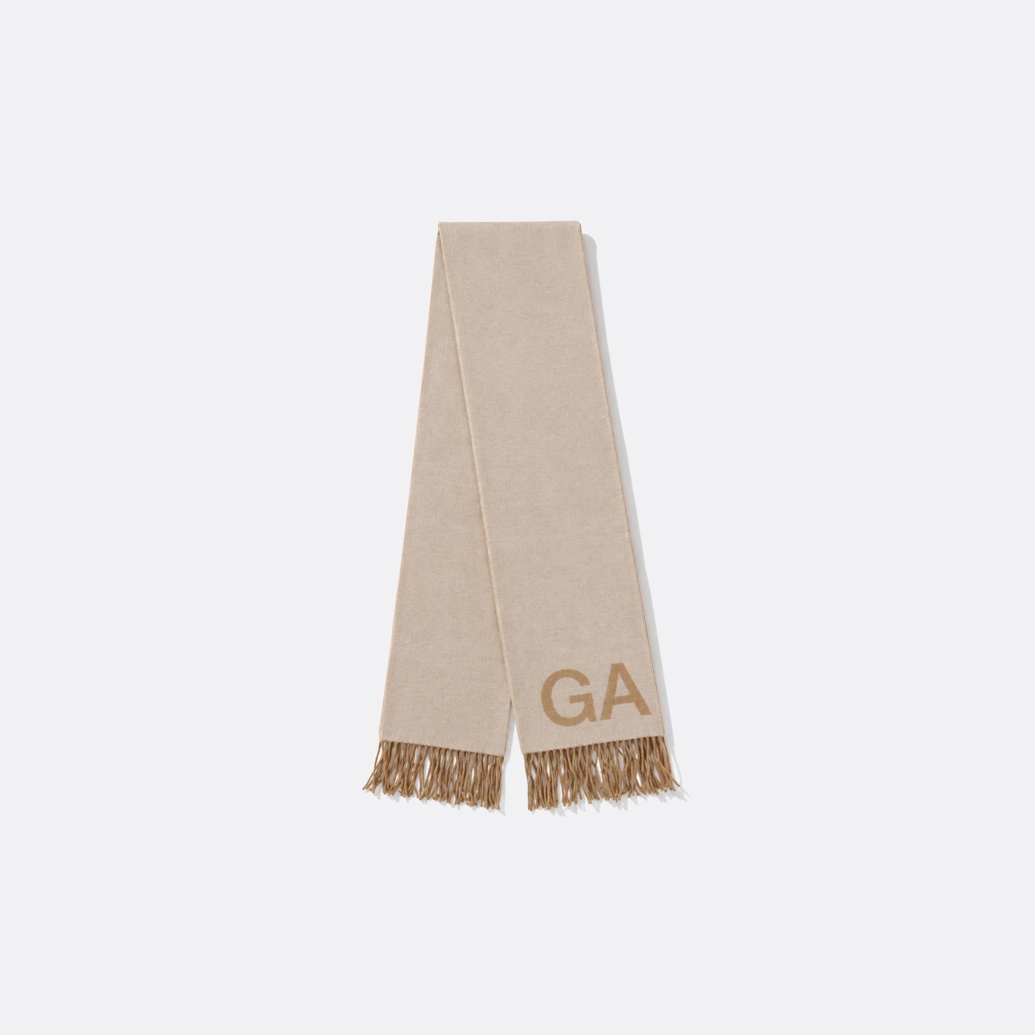 Fringed Wool Scarf from Ganni