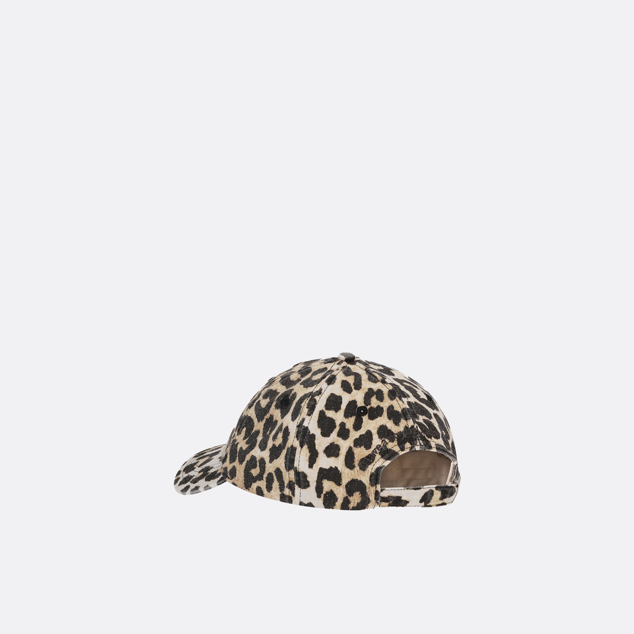 Leopard Canvas Cap by Ganni