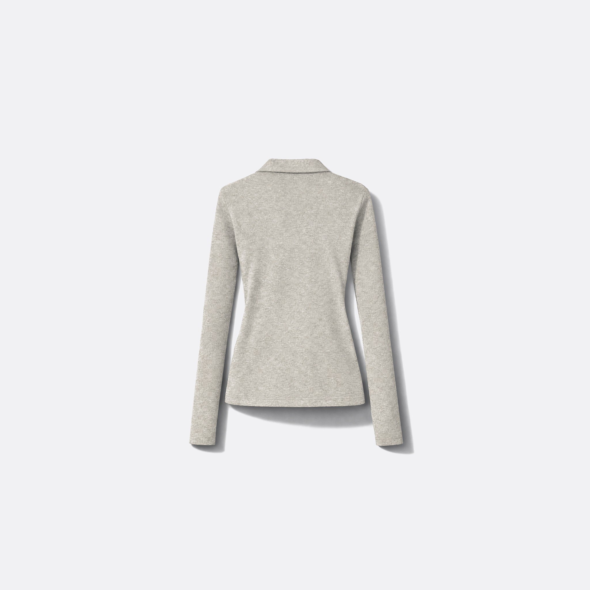 Grey Light American Fleece Polo from The Attico