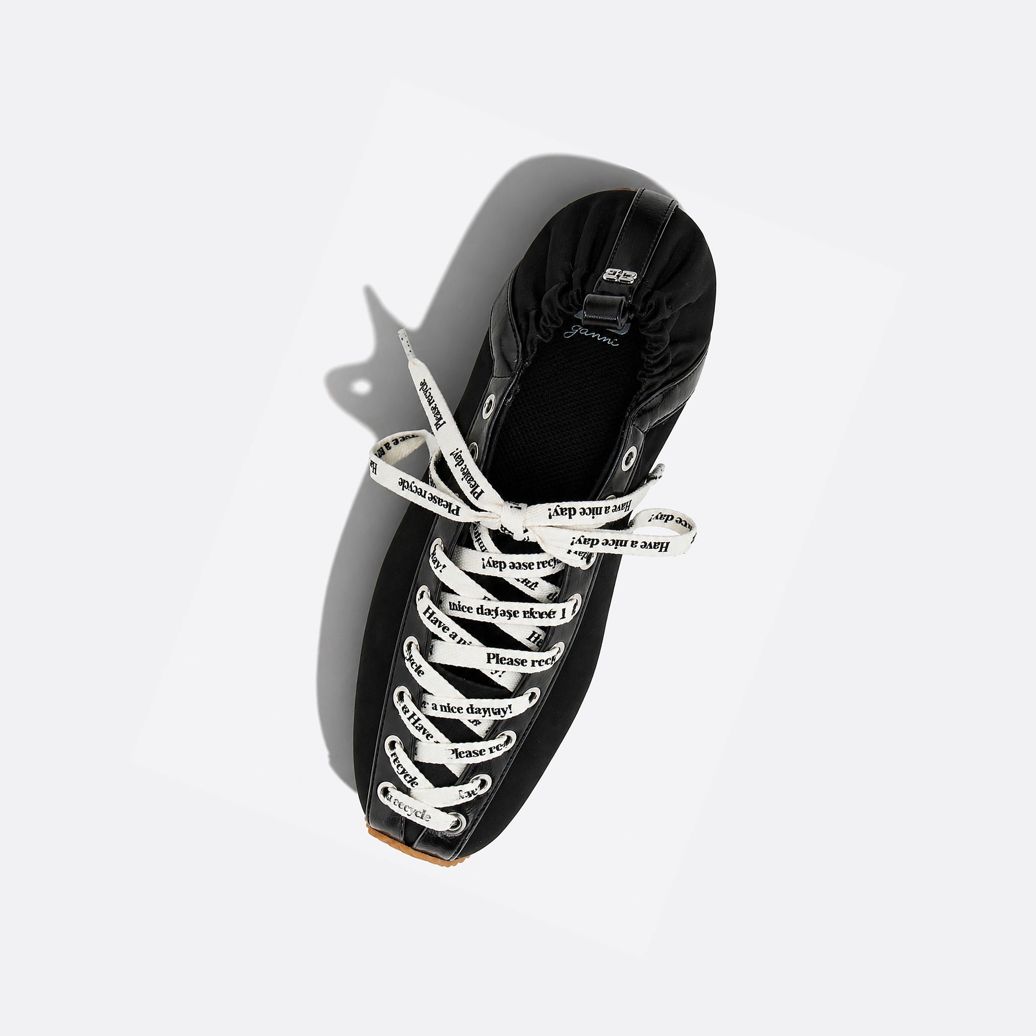 Lace Up Sporty Ballerina from Ganni