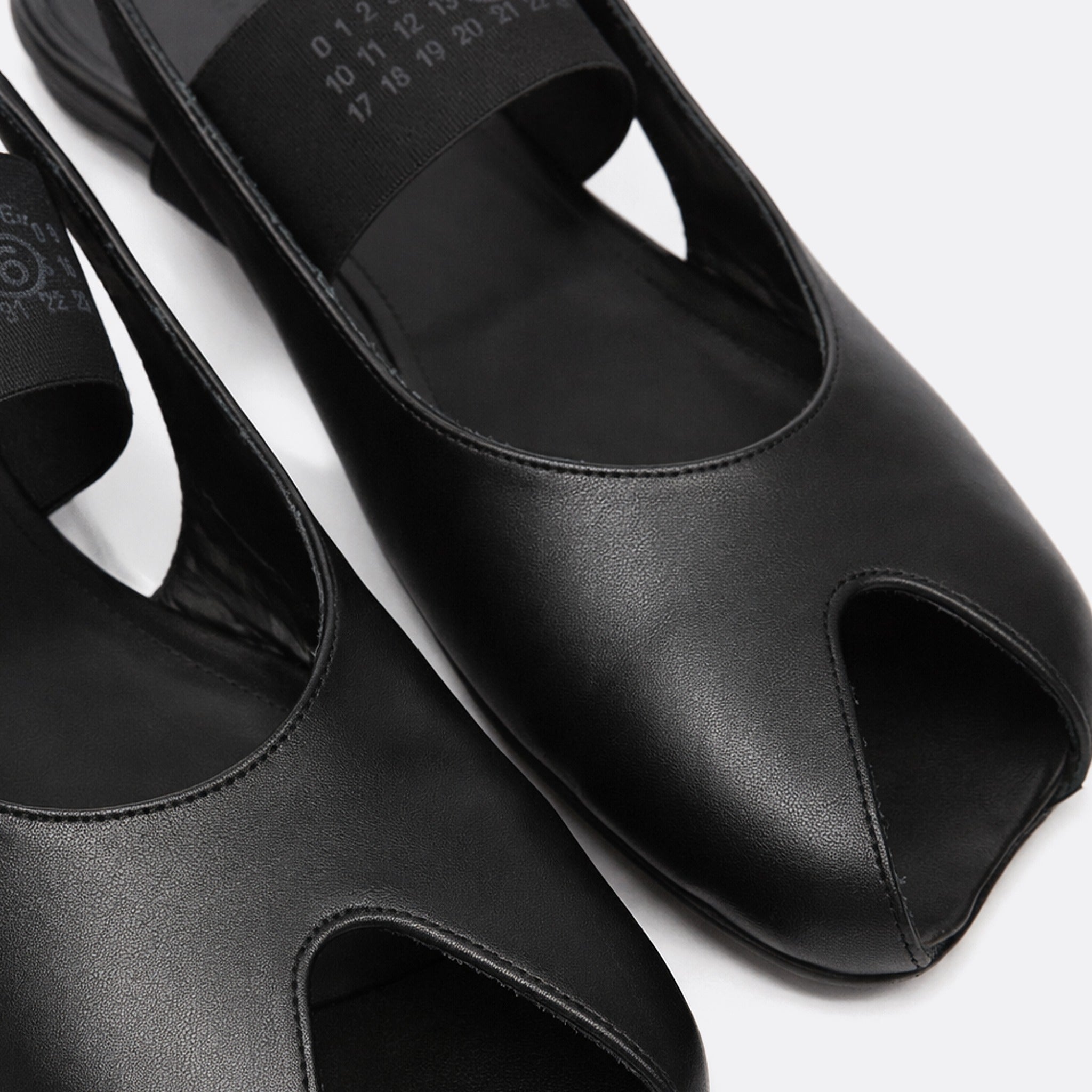 Open-Toe Leather Sandals from MM6 Maison Margiela