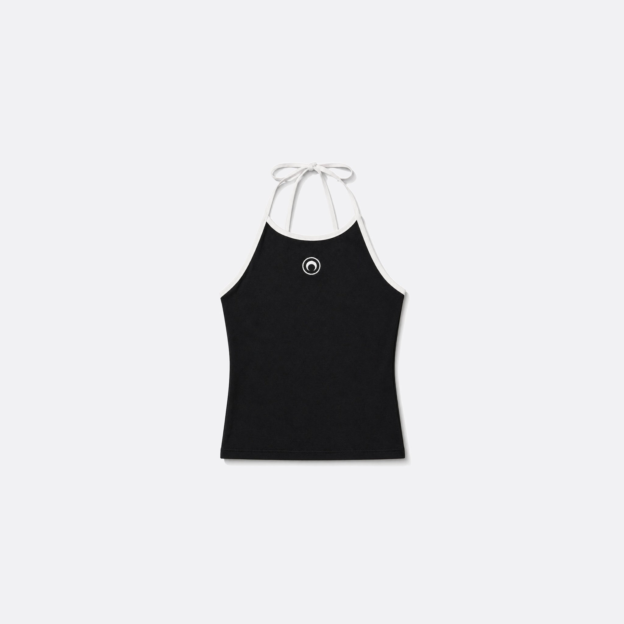 Moon Logo Bicolor Halter Tank Top from Marine Serre