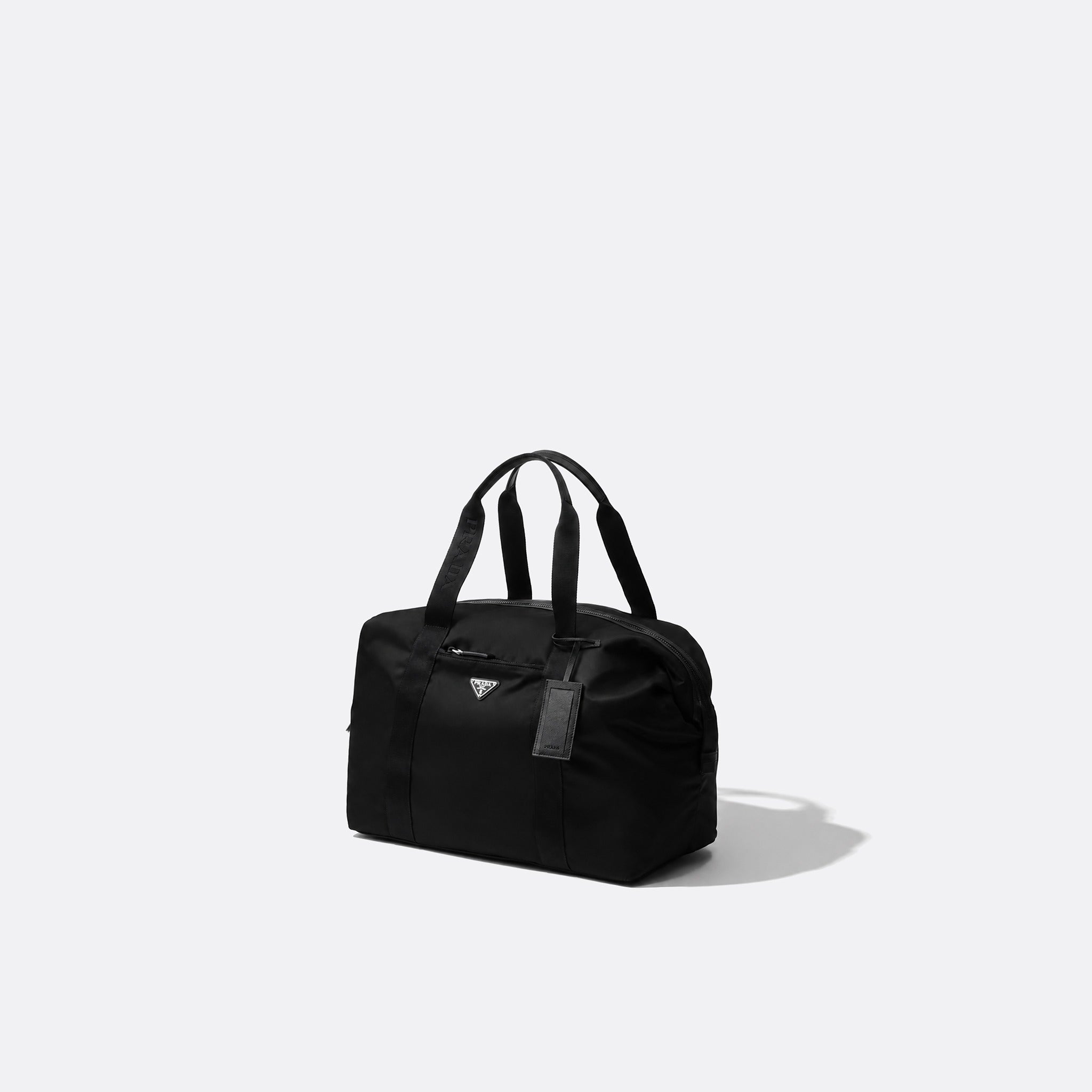 Re-Nylon and Saffiano Leather Duffle Bag from Prada