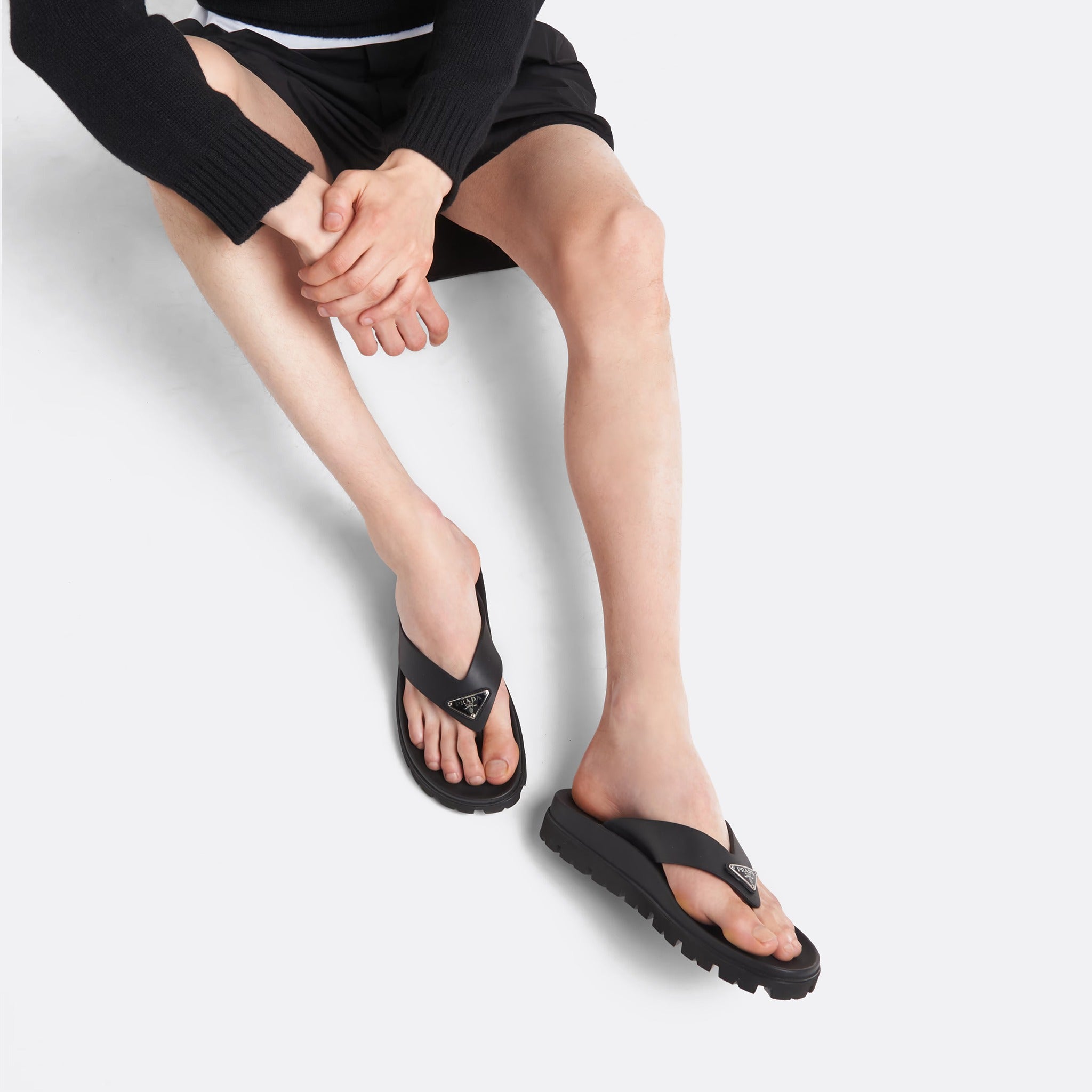 Rubber Thong Sandals from Prada