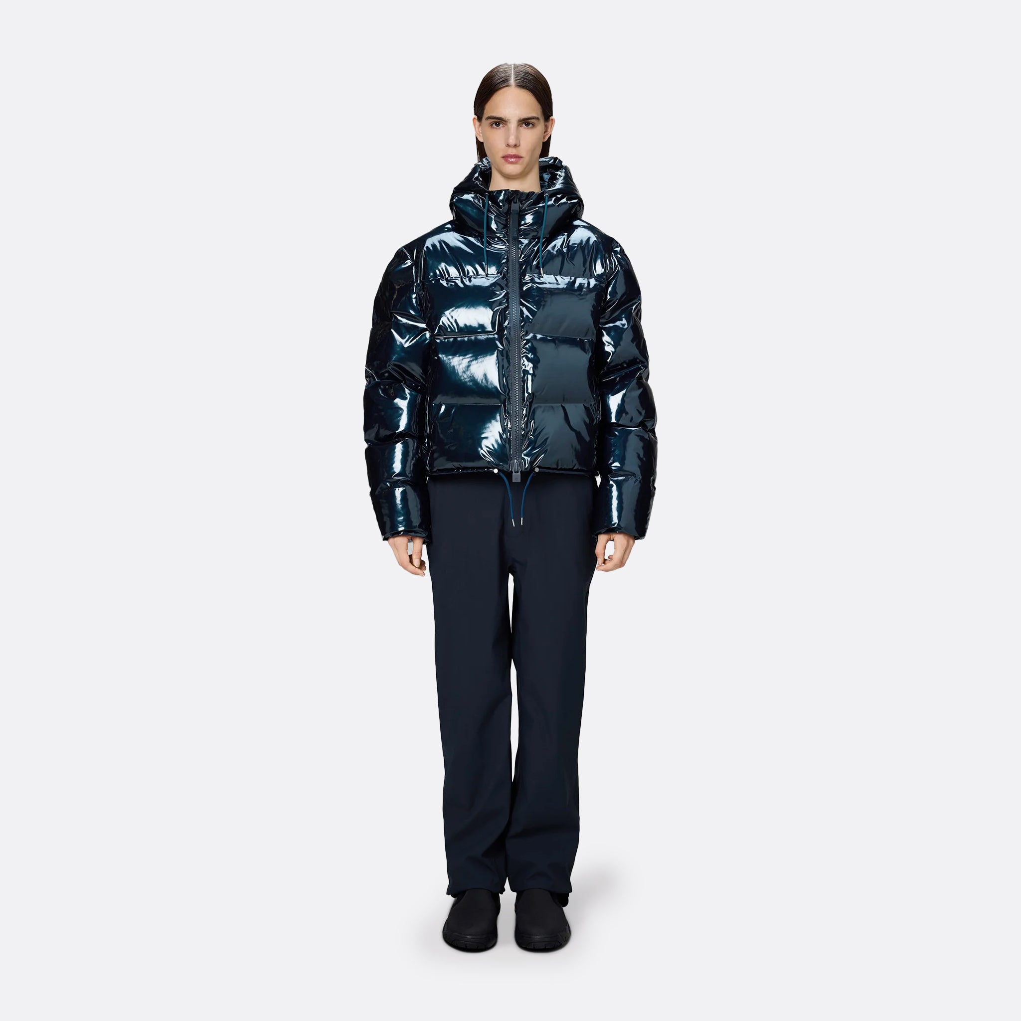 RAINS Alta Short Puffer Jacket in Spill