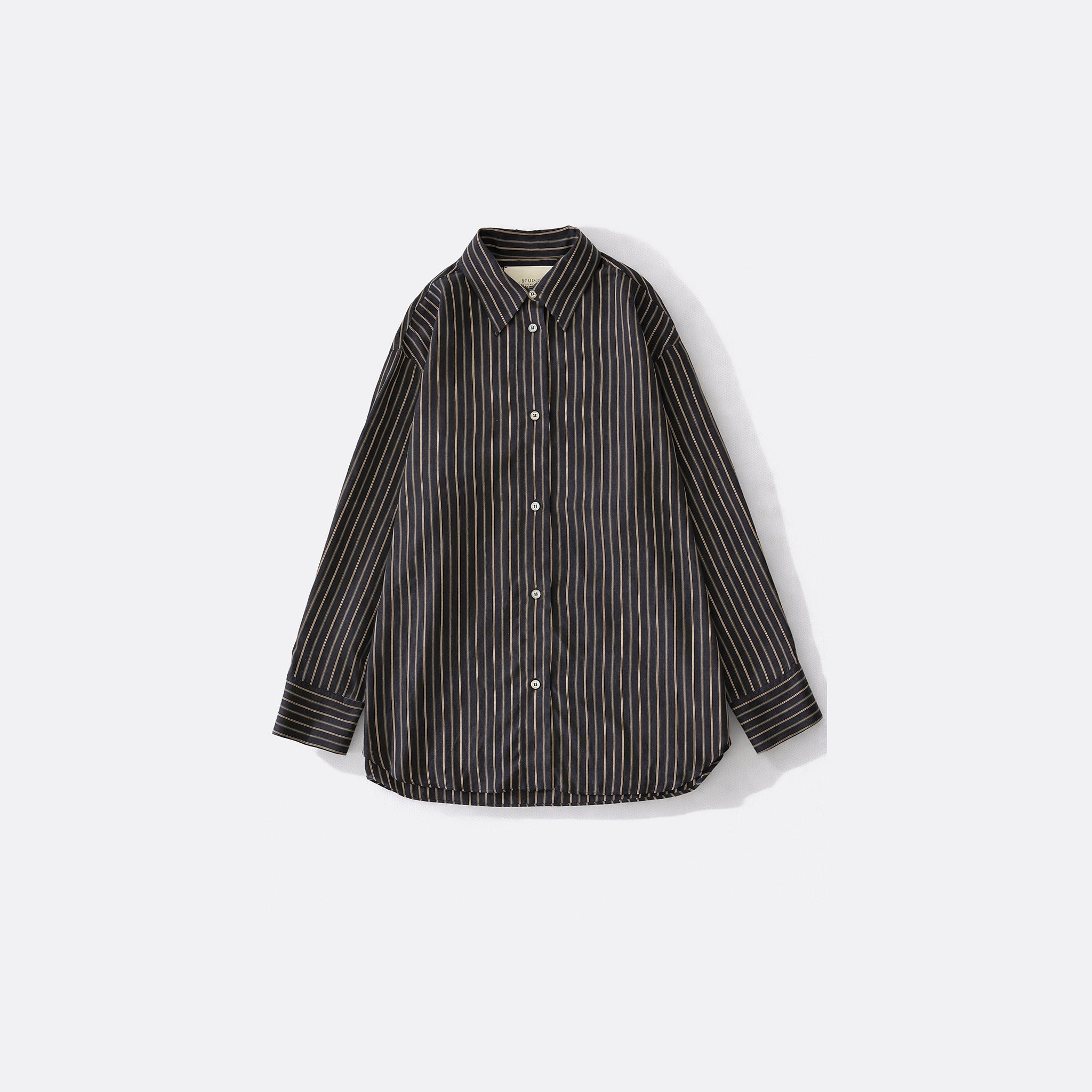 The Rouen Shirt in Indigo Stripe from Studio Nicholson