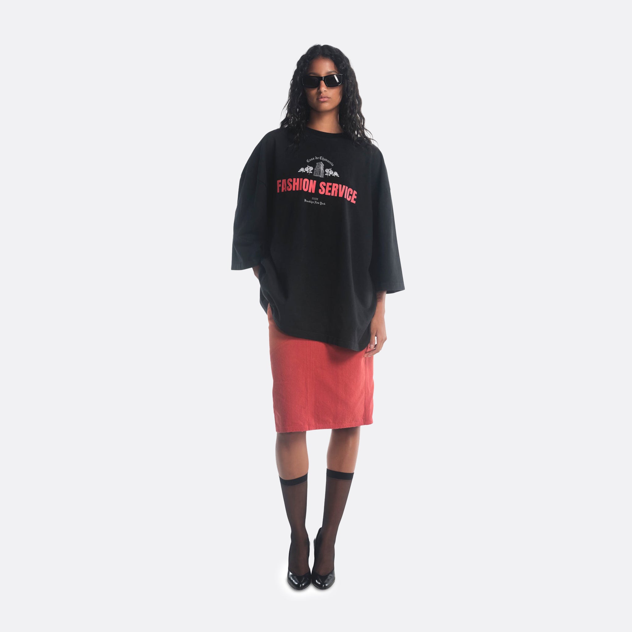 Willy Chavarria Casa De Chavarria Buffal Tee in Black