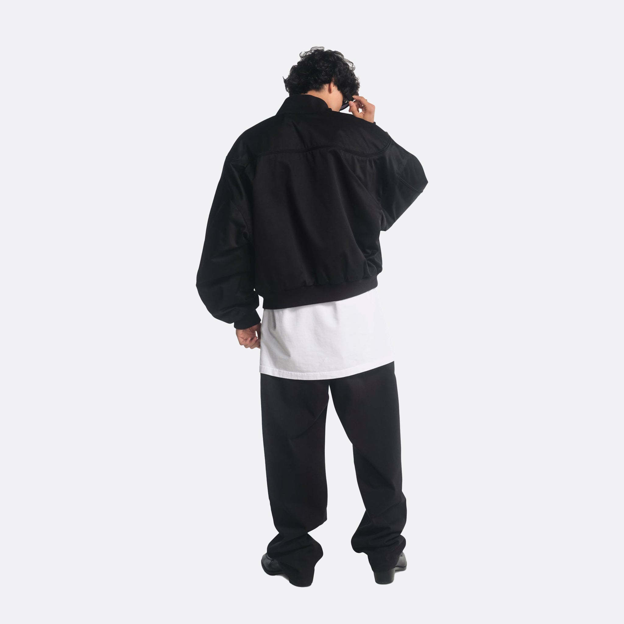 Willy Chavarria Gas Station Bomber in Black