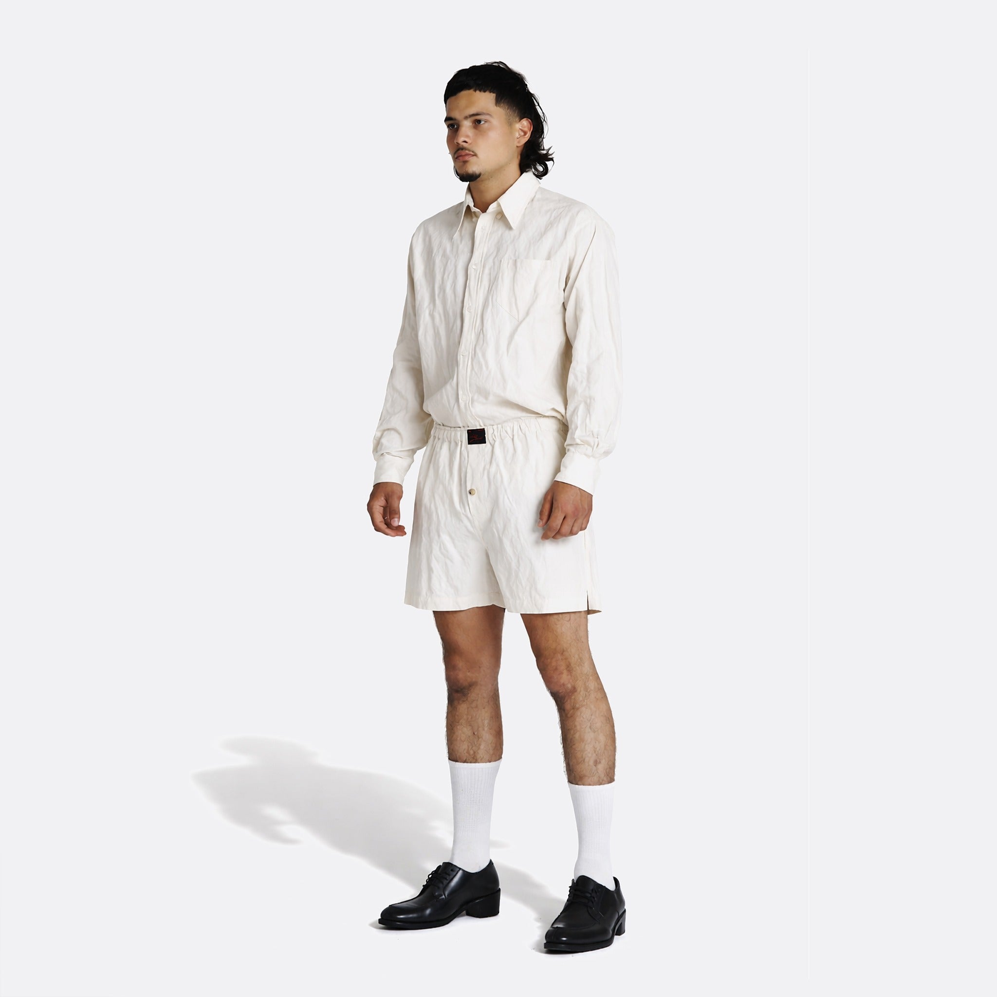 Willy Woven Boxer Shorts from Willy Chavarria in Cream