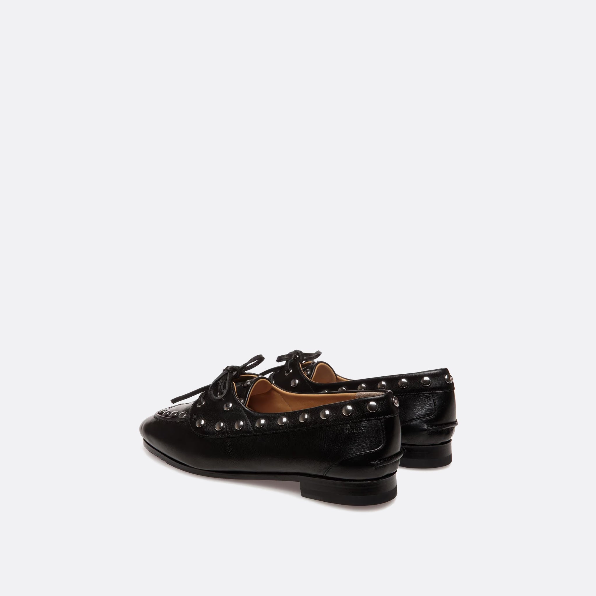 BALLY Plume Moccasin in Black Leather