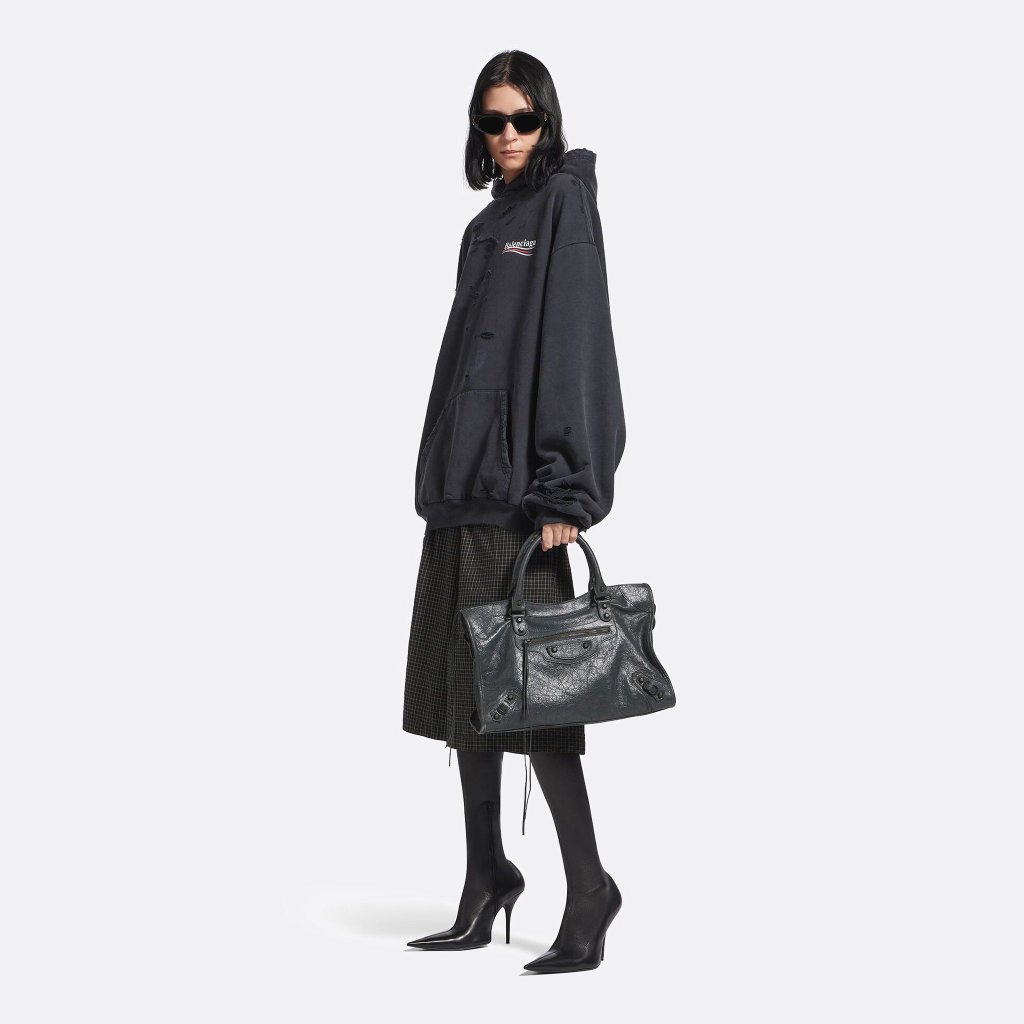 Le City Medium Bag from Balenciaga in Urban Grey