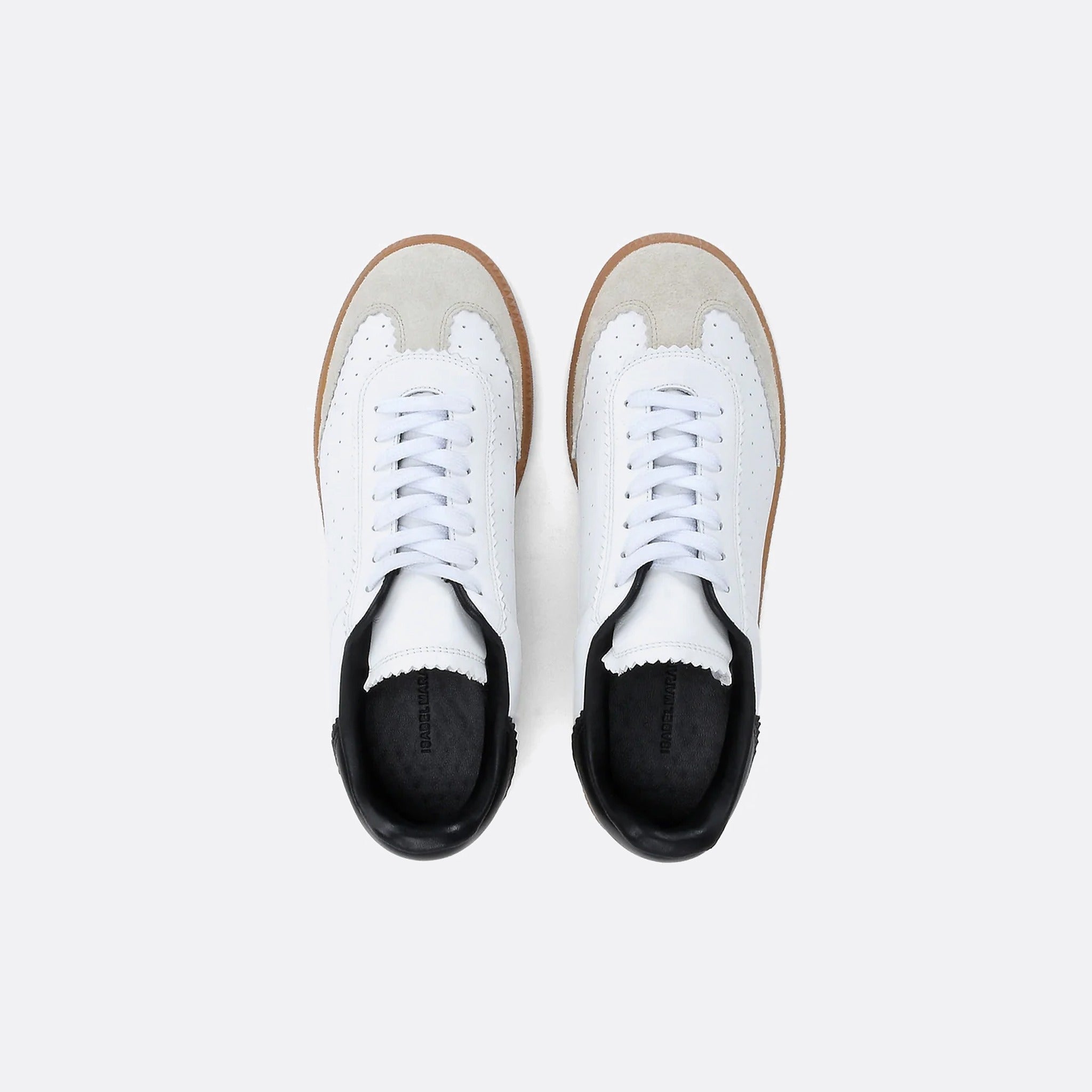 Bryce Low-Top Leather Sneakers from Isabel Marant in White