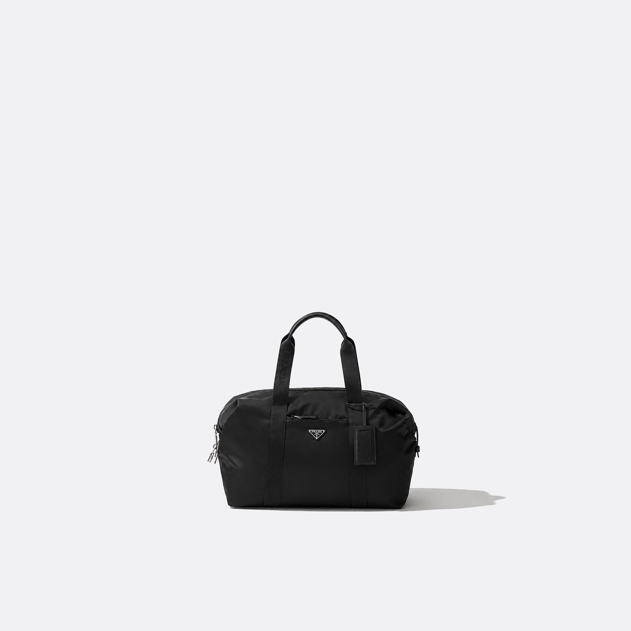 Re-Nylon and Saffiano Leather Duffle Bag from Prada