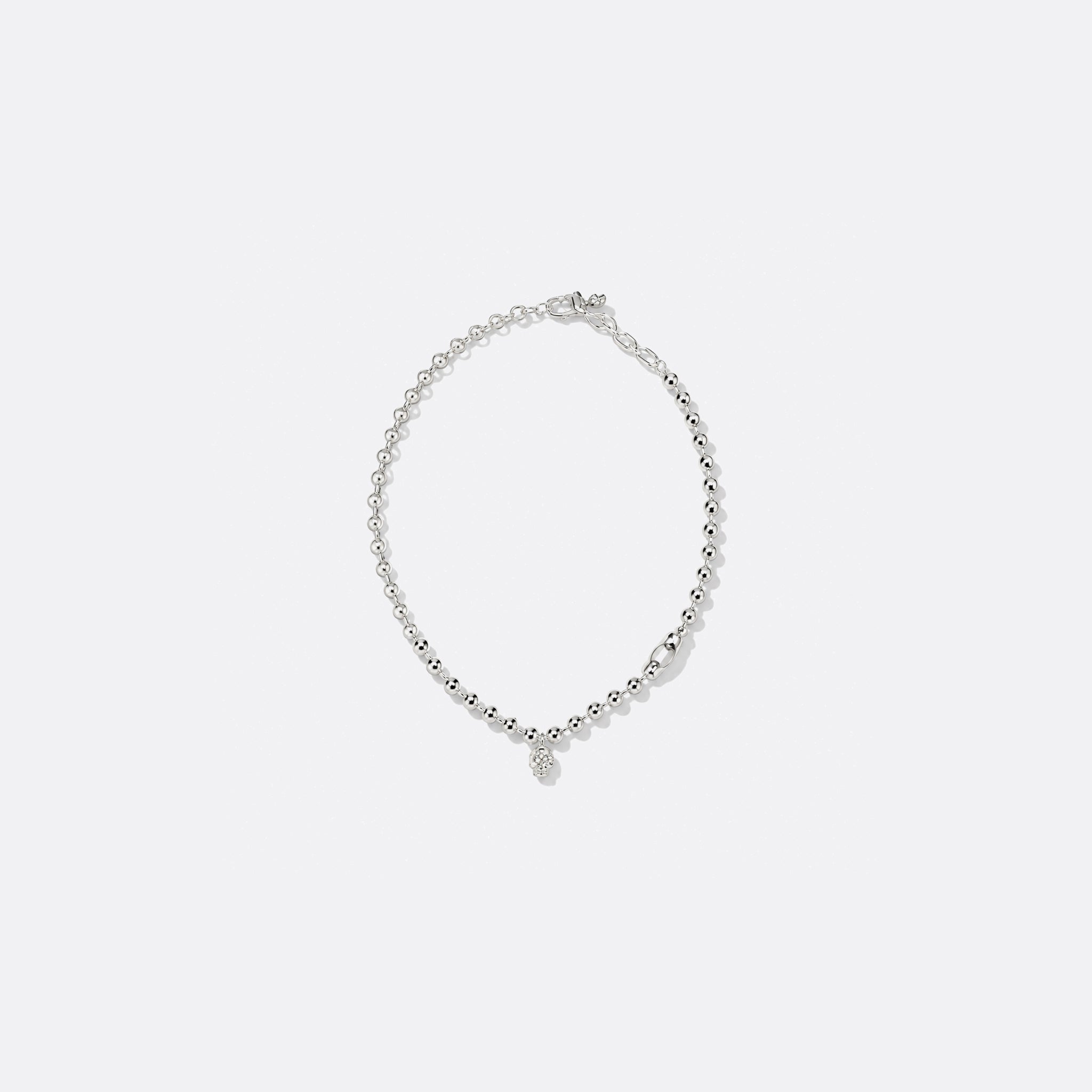 Skull Brass Necklace from Alexander McQueen