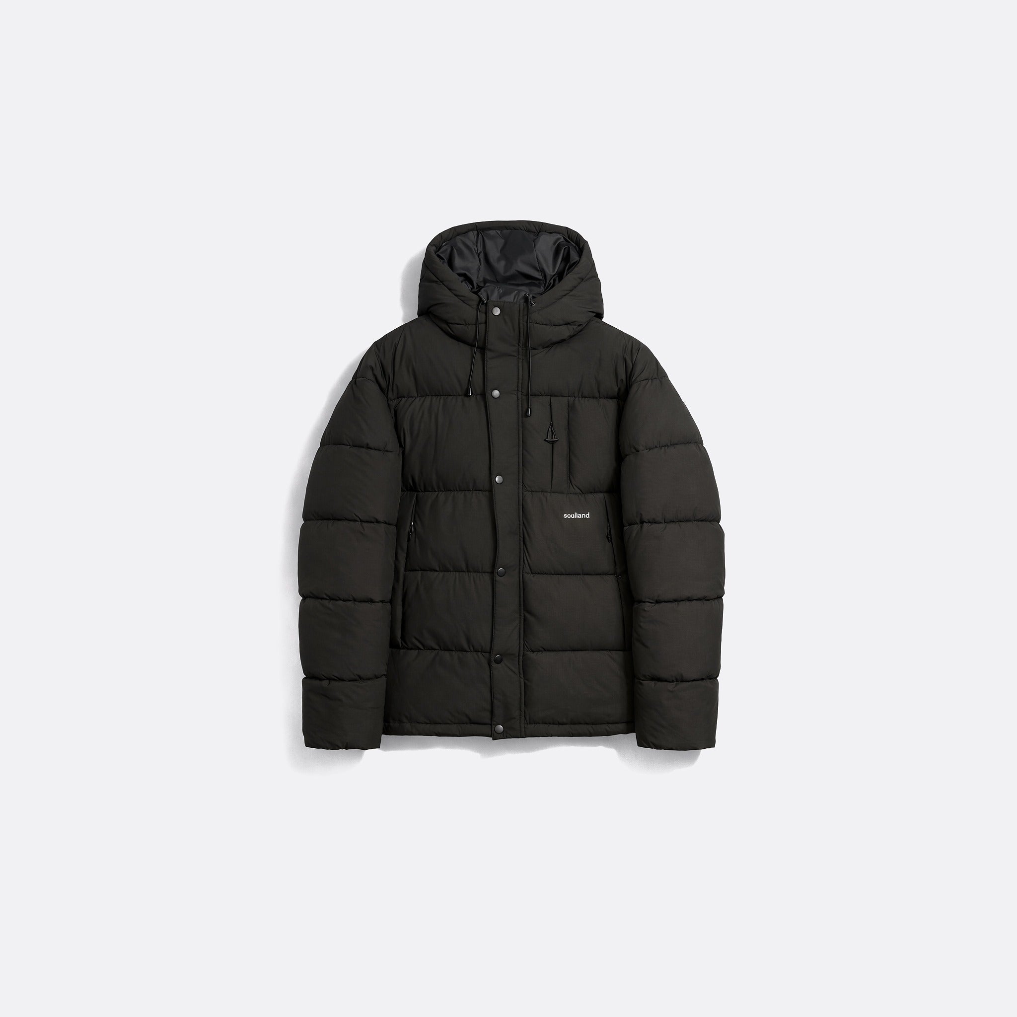 The Ian Puffer Jacket from Soulland in Black