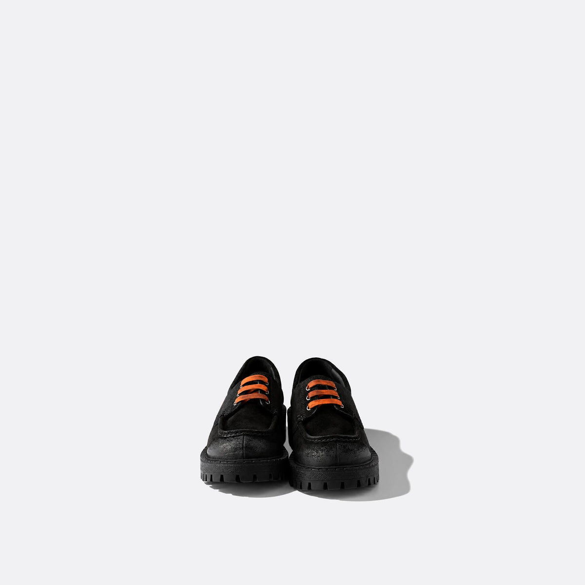 Waxed Suede Lace-Up Shoes from Prada