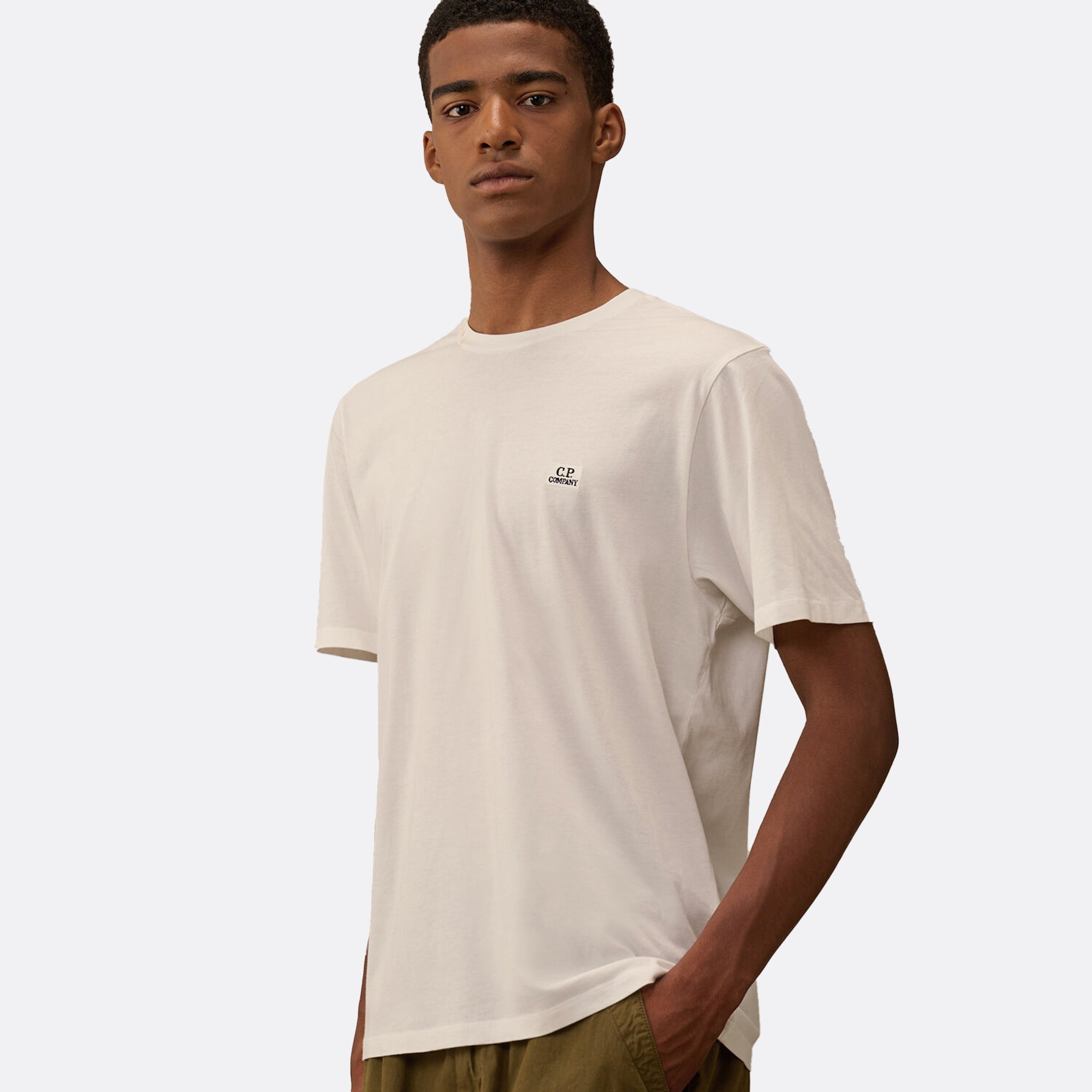 30/1 Jersey Short Sleeve Logo Patch T-Shirt from C.P. Company