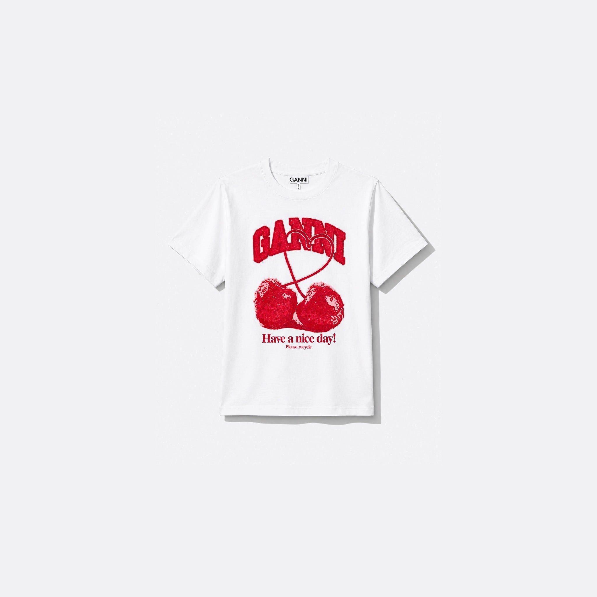 Cherry Cotton T-Shirt from GANNI