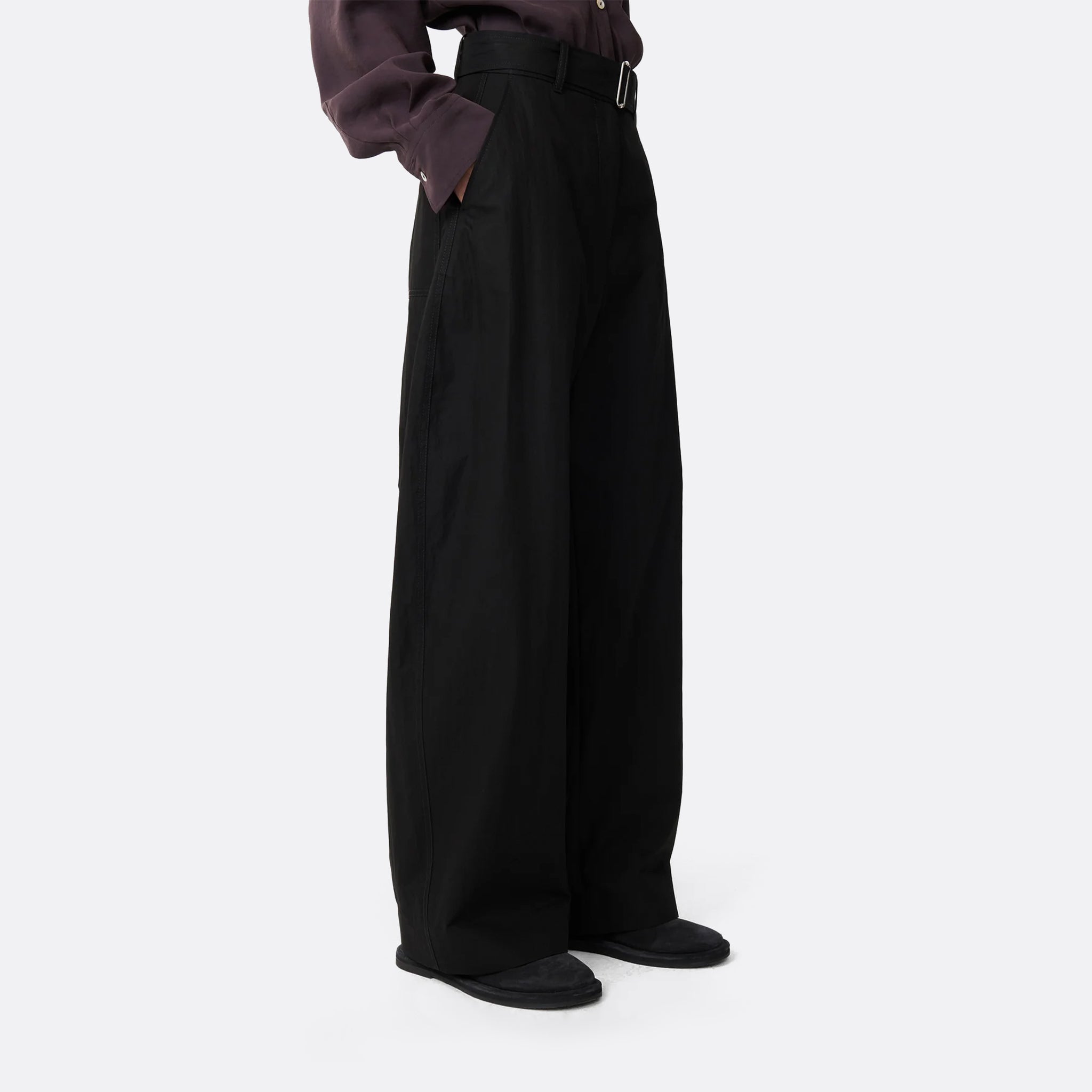 The Dordoni Volume Pant from Studio Nicholson in Tan in Black