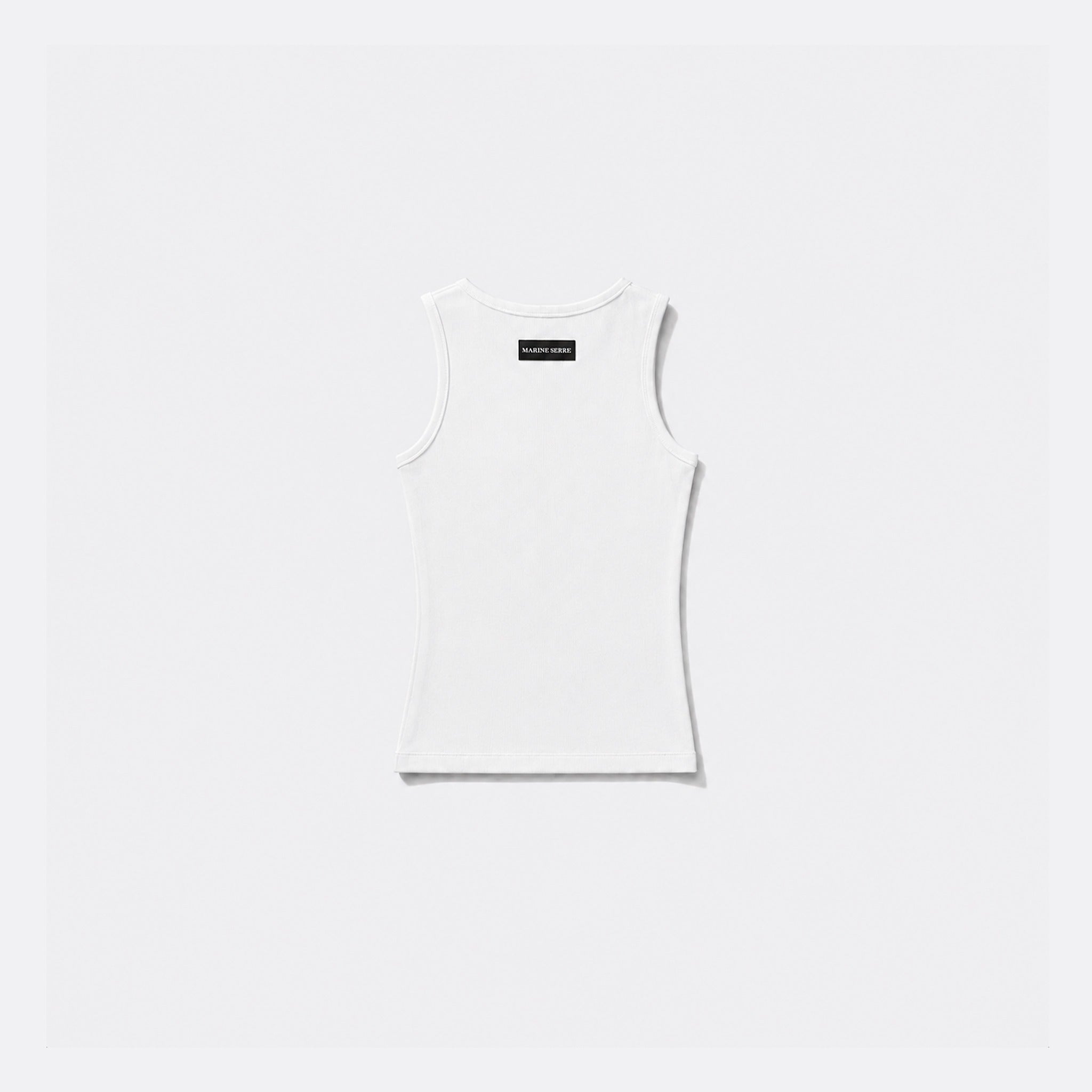 Moon Organic Cotton Rib Tank Top from Marine Serre