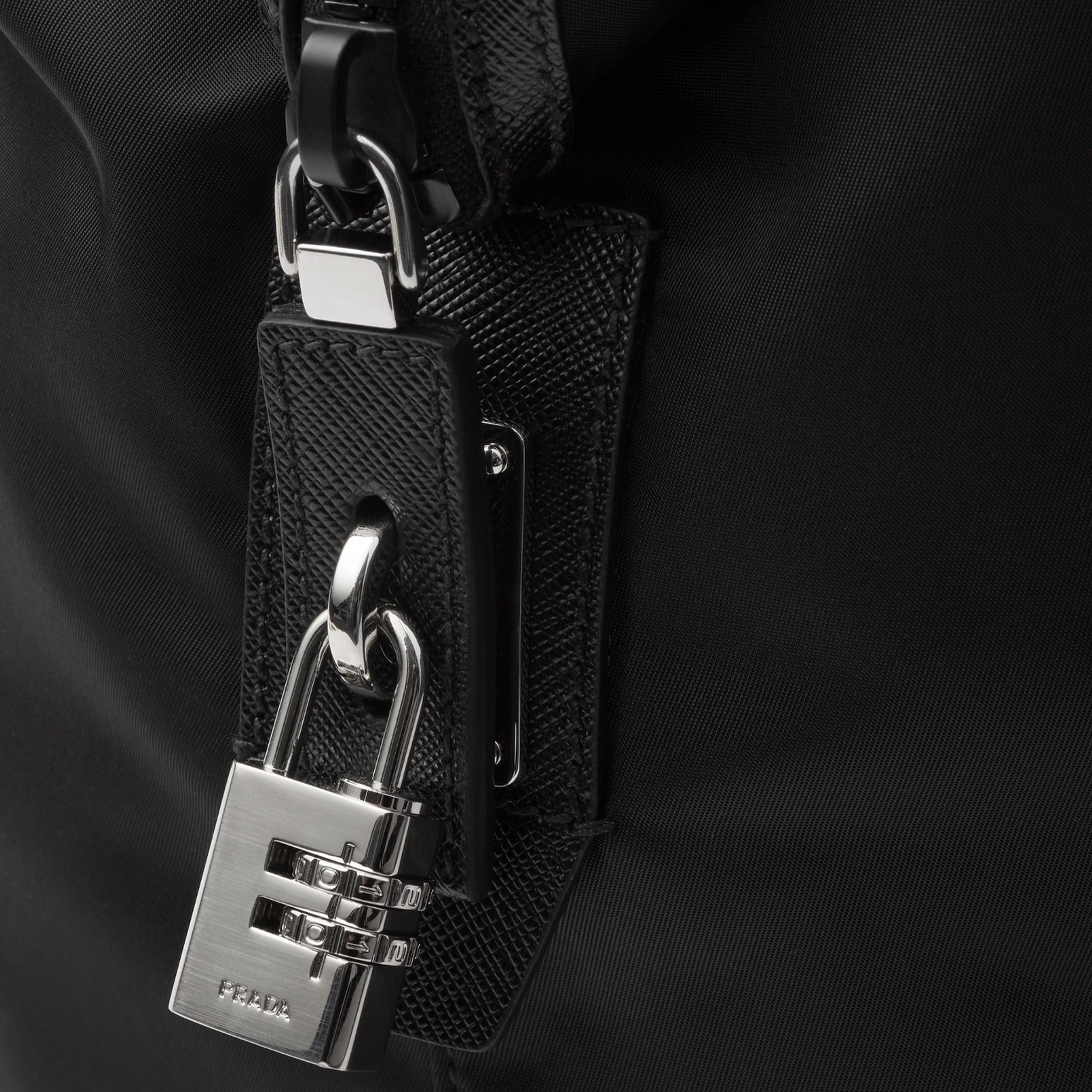 Re-Nylon and Saffiano Leather Duffle Bag from Prada