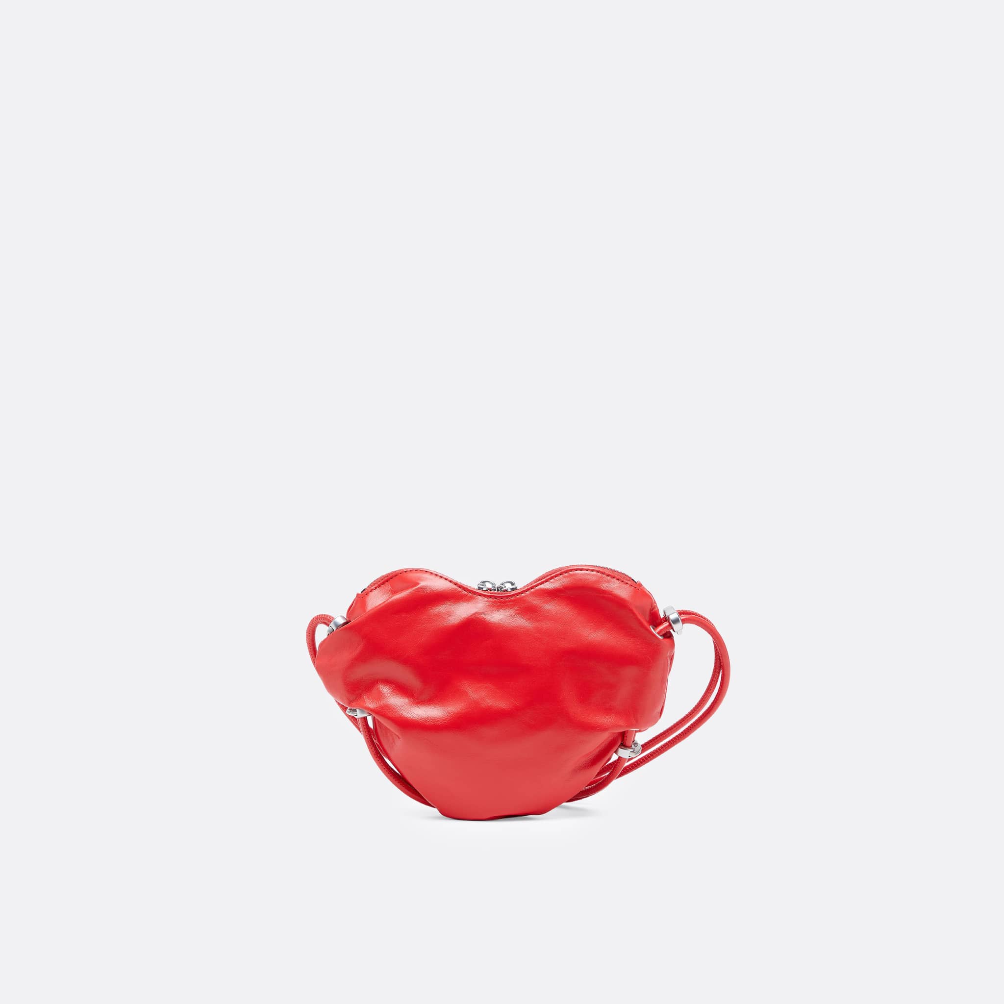Scrunch-D Heart Shoulder Bag by Diesel in Red