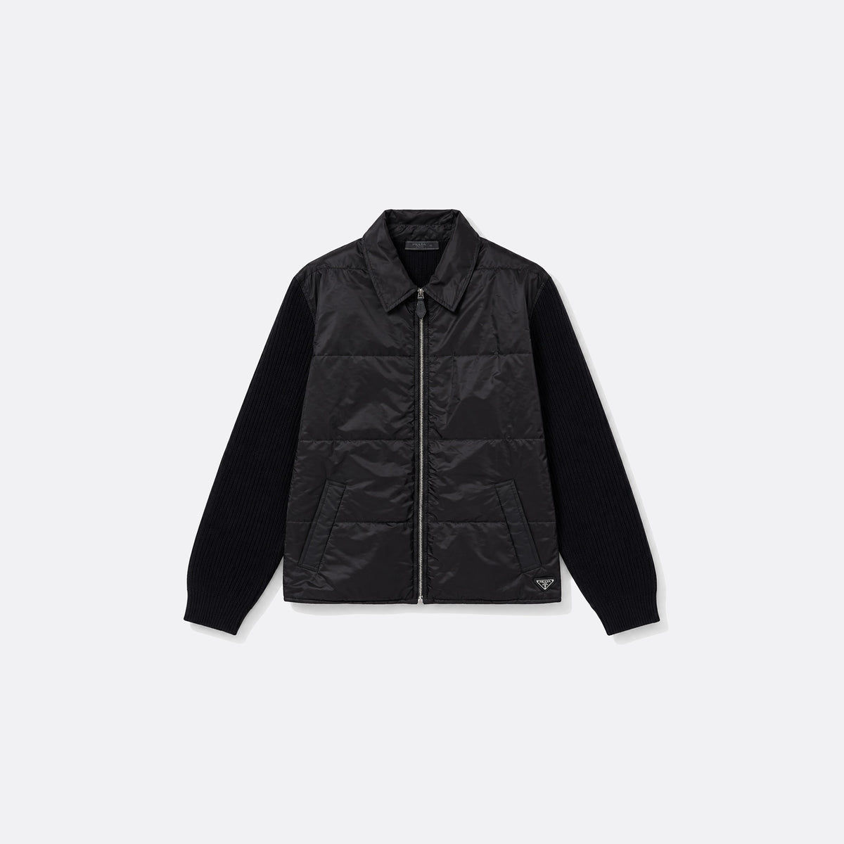 Wool and Re-Nylon Gabardine Cardigan from Prada