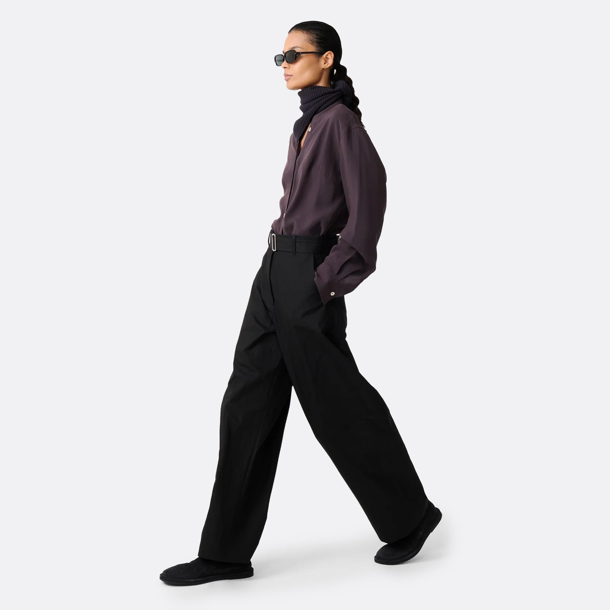 The Dordoni Volume Pant from Studio Nicholson in Tan in Black