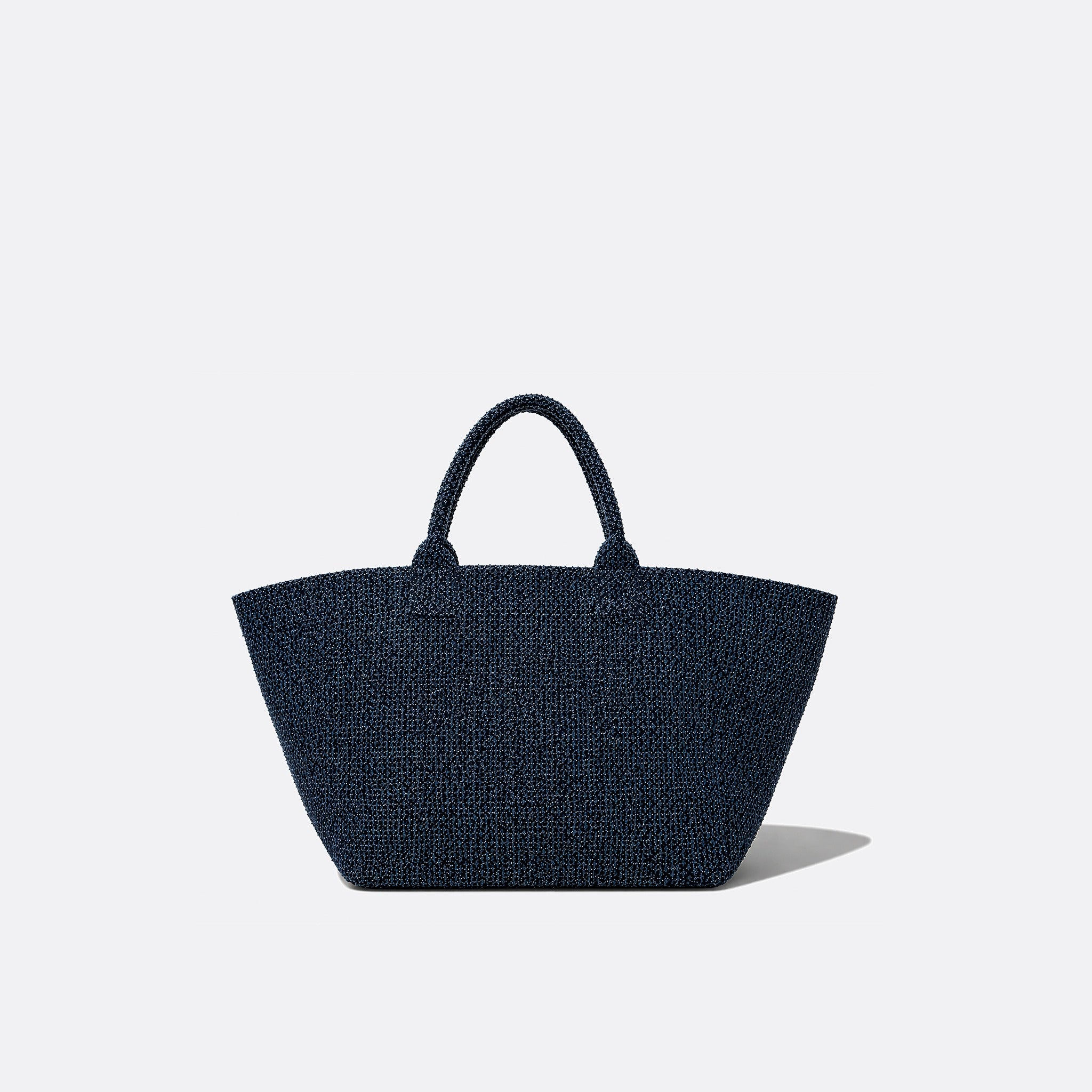 XXL Bear Tweed Denim Shopper Tote from GANNI