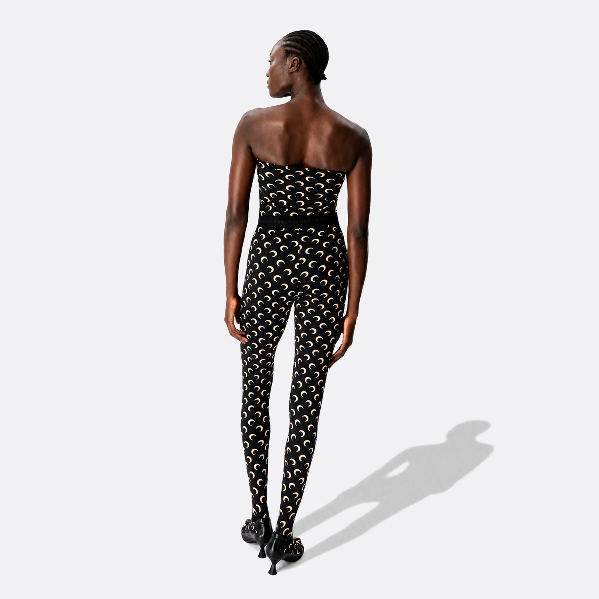Recycled Moon Jersey Stirrup Leggings from Marine Serre