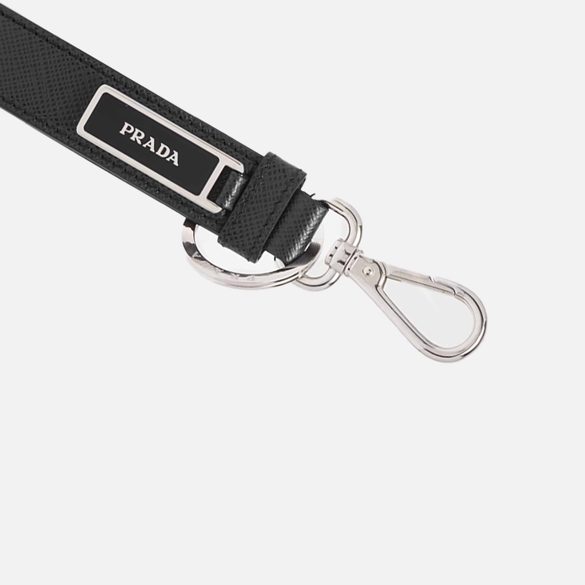 Saffiano Leather Keychain from Prada