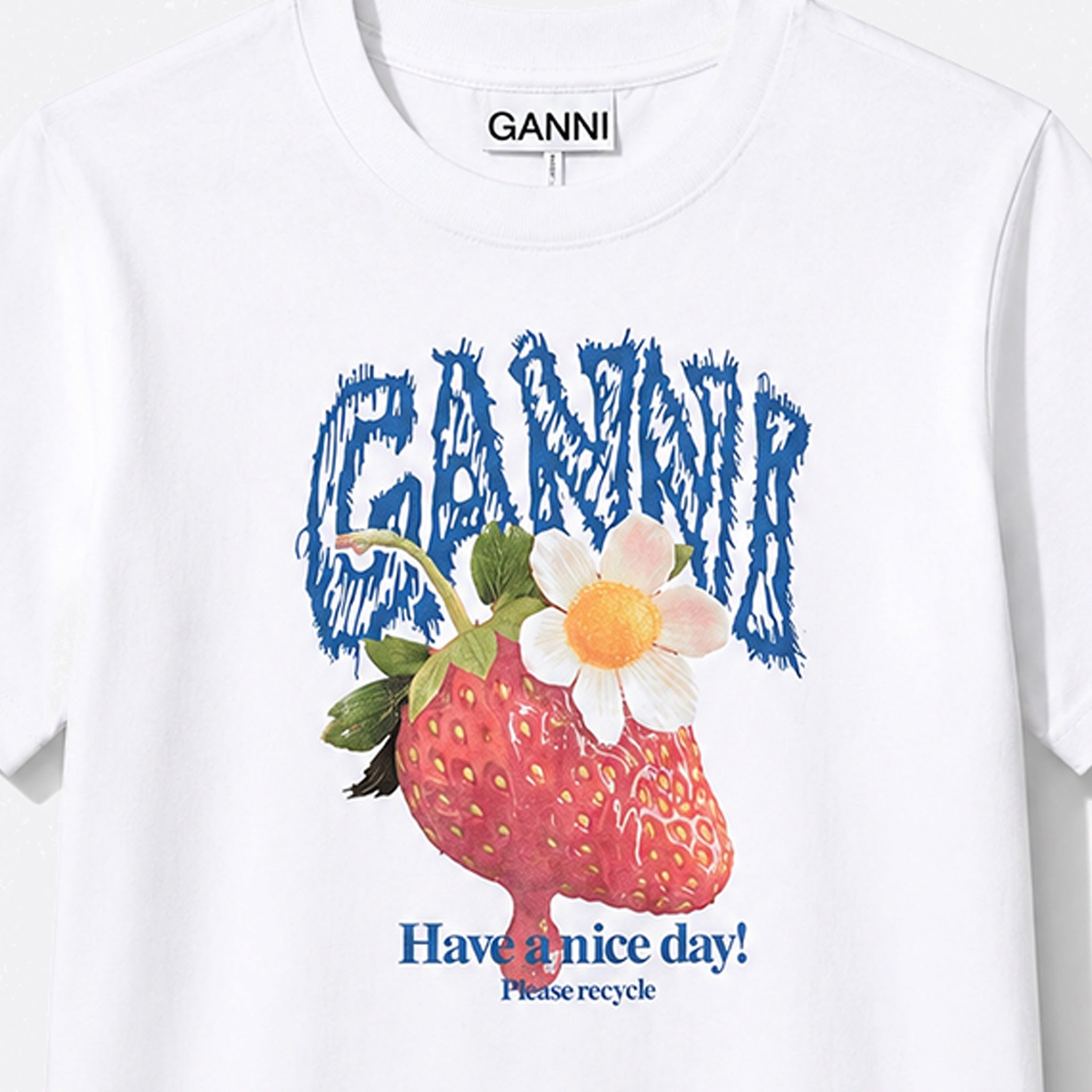 Strawberry Cotton T-Shirt from GANNI