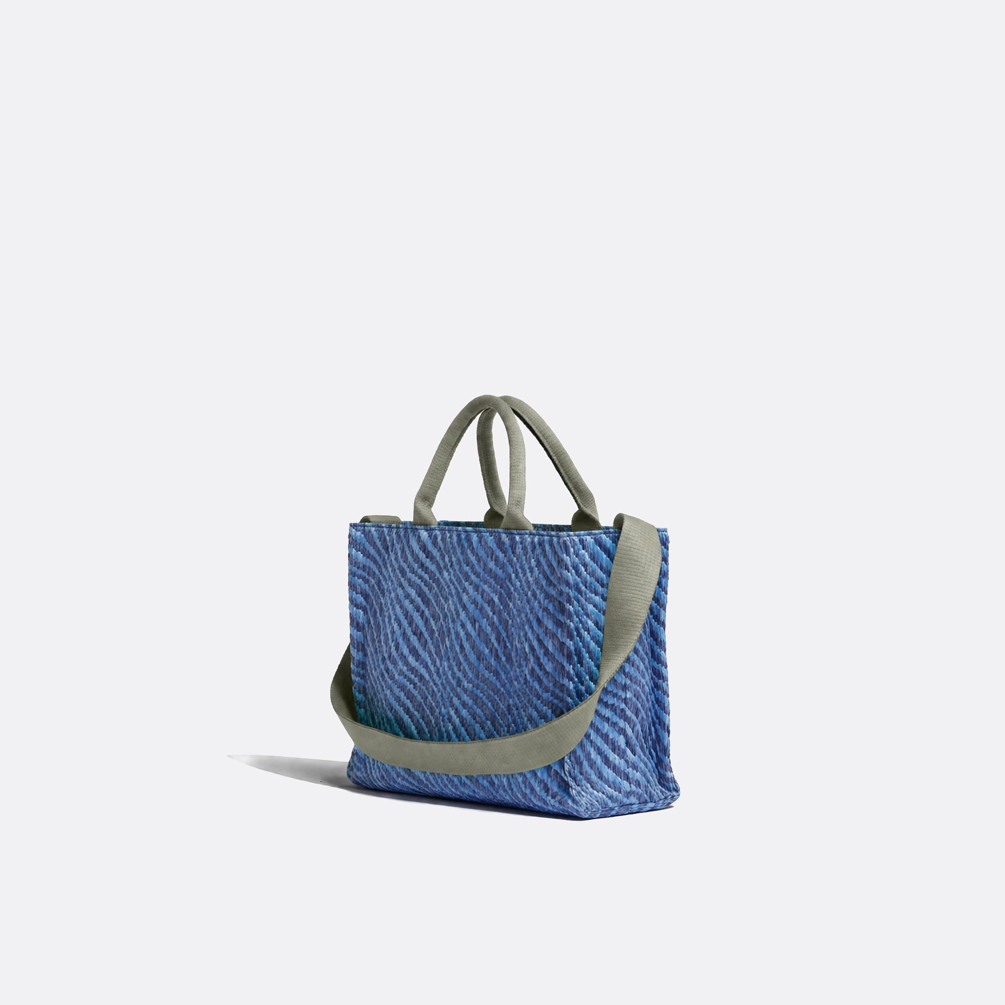 Wavy Raffia-Effect Small Tote Bag from Marni