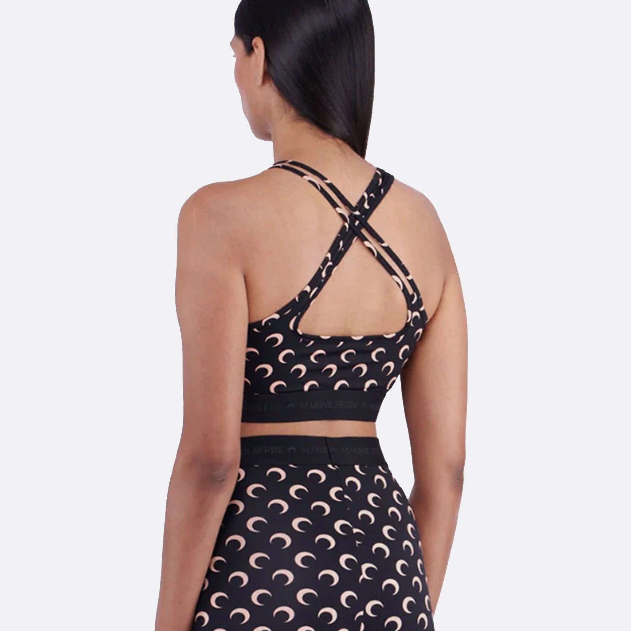 Recycled Moon Jersey Sports Bra from Marine Serre