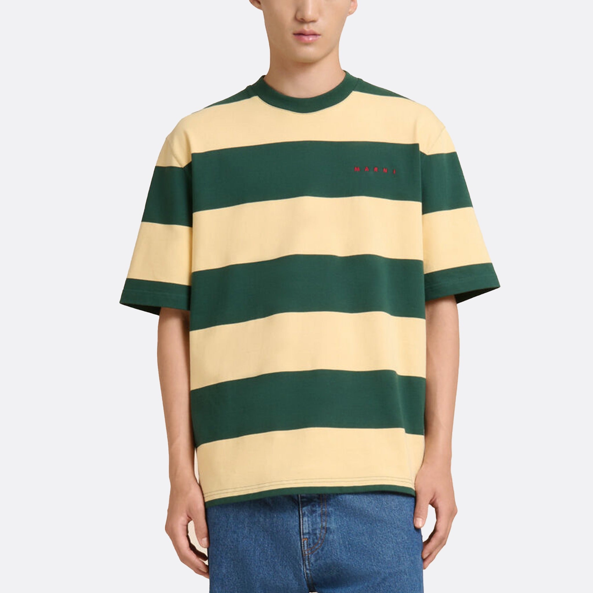 Maxi-Stripe Cotton T-Shirt from Marni