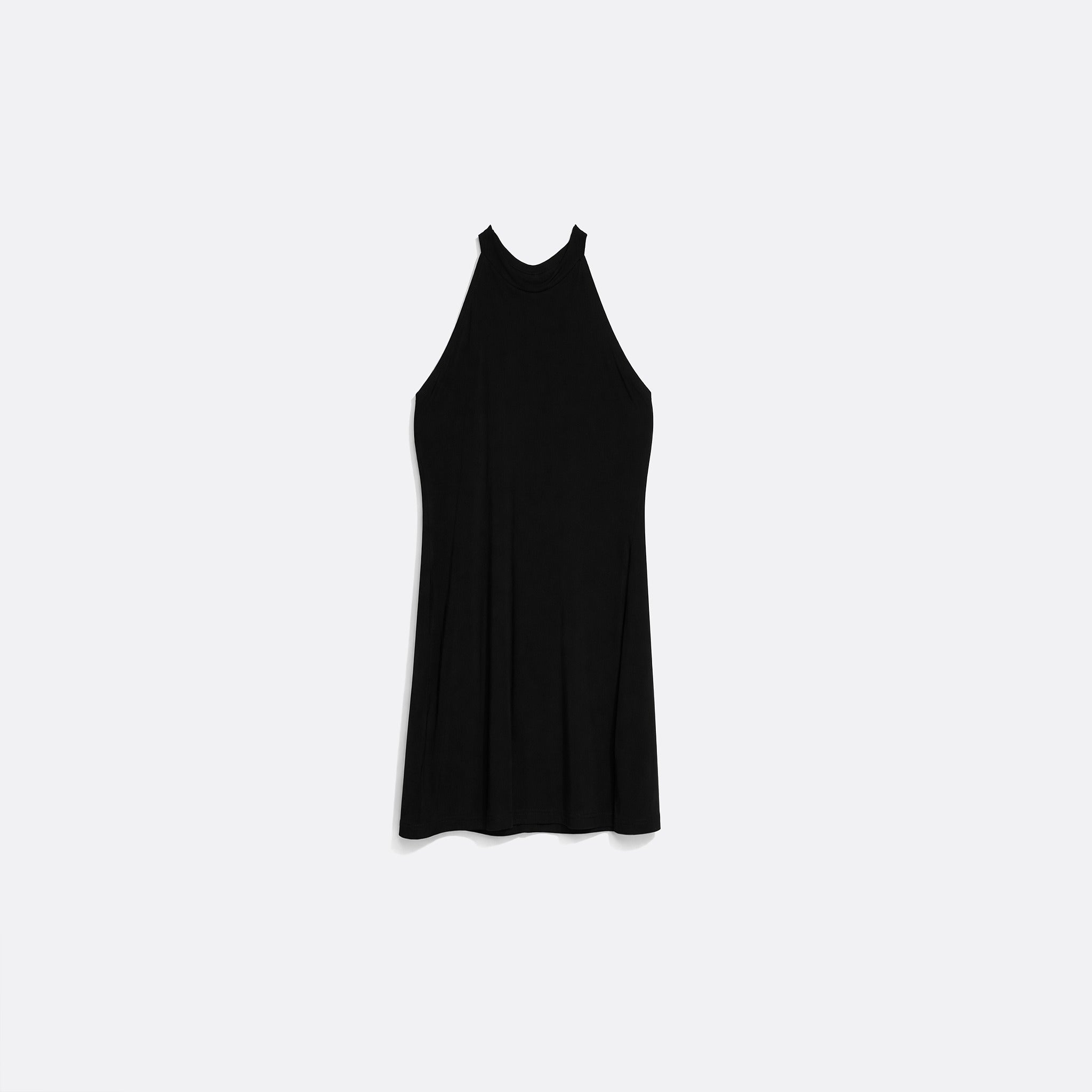 The Halter Mini Dress from Norma Kamali in Black